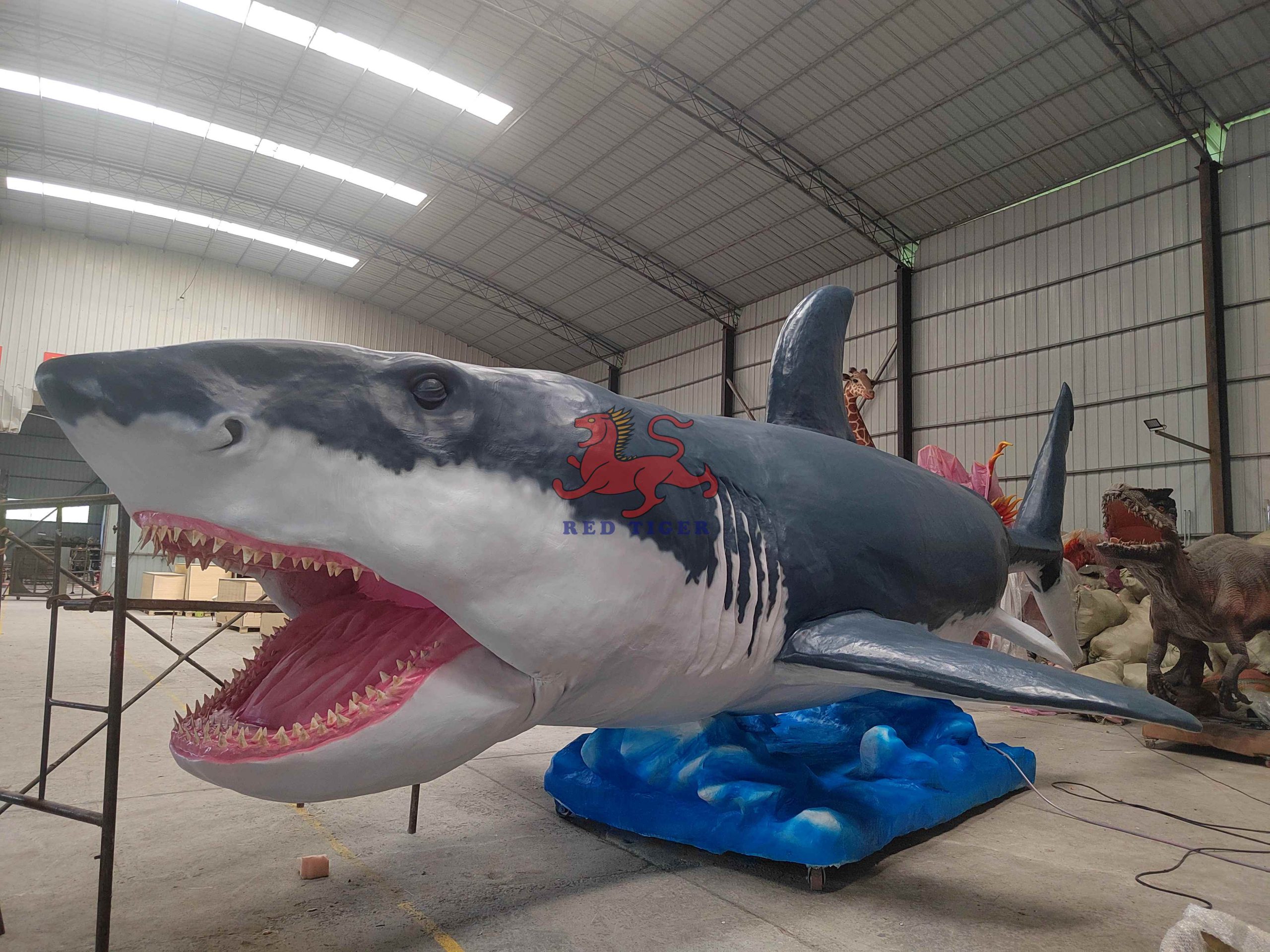 Theme Park Realistic Animatronic Shark Megalodon Animal