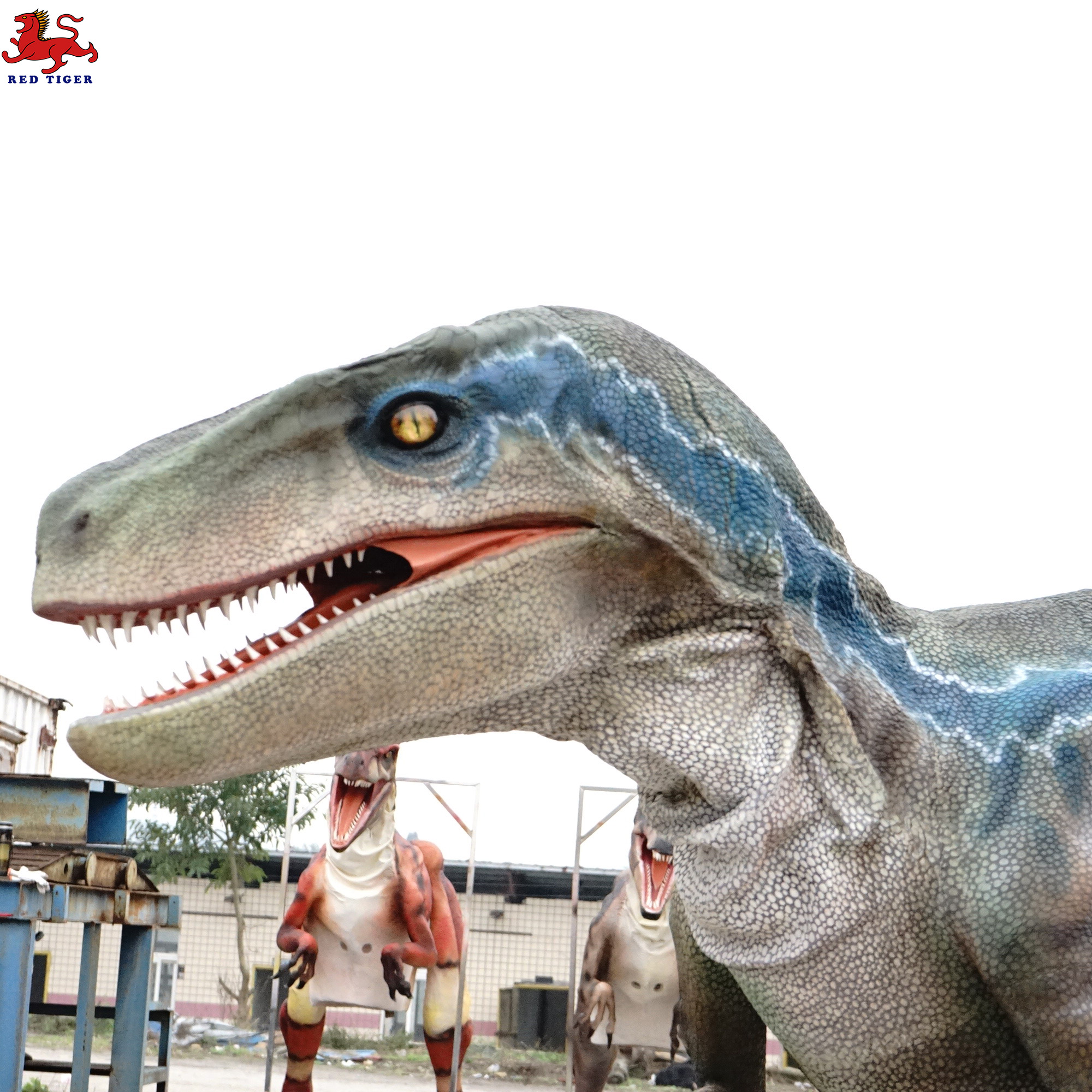 Animatronic Adult Real Mechanical raptor Dinosaur Costume