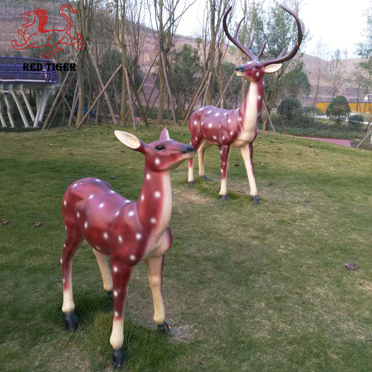Lifesize Outdoor Cartoon Animal Fiberglass Sculpture