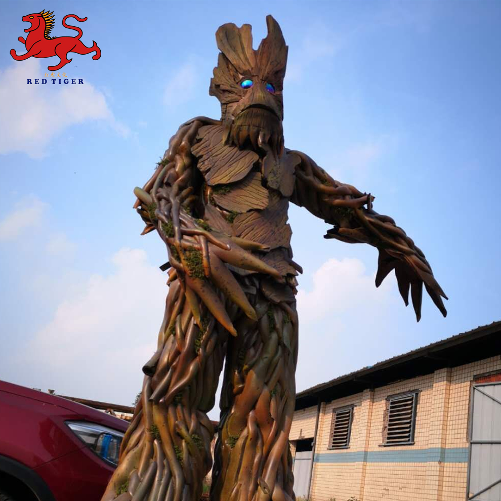 High Quality  Galaxy Groot Tree Man  Park Cosplay Costume