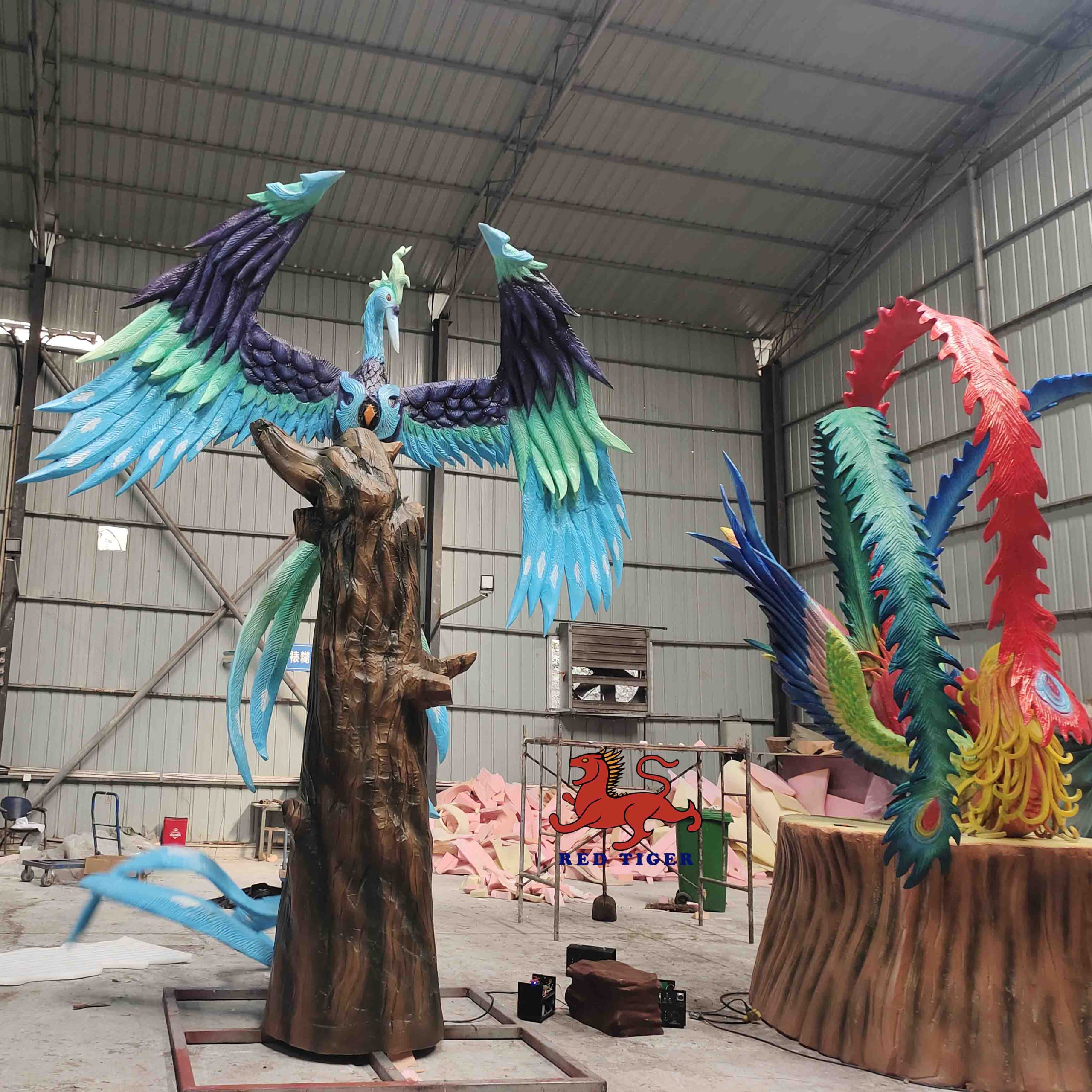 Superior Quality Life Size Simulation Animatronic  Auspicious Animals in Ancient China