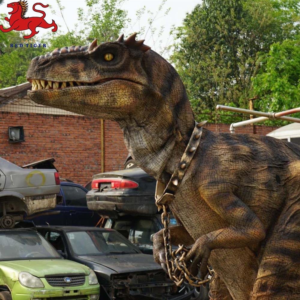 Velociraptor Animatronic Dinosaur Costume Realistic Walking for Park Show