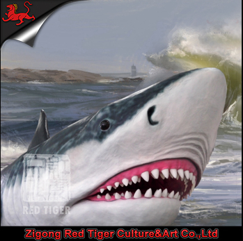 Red Tiger Theme Park Big Size Artificial Marine Animals for Sale