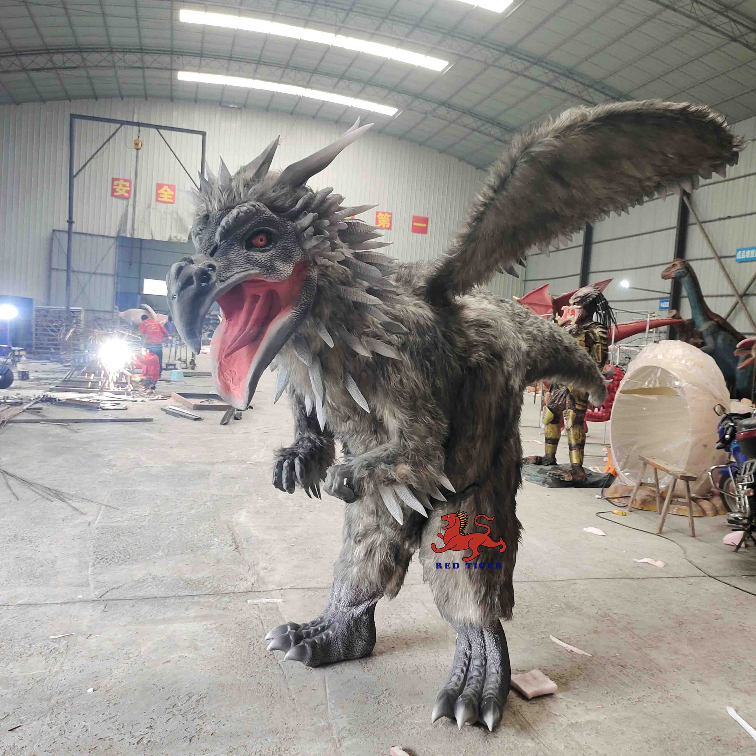 High Quality Realistic Hidden Legs Eagle  Costume for Theme Park & Amusement Park