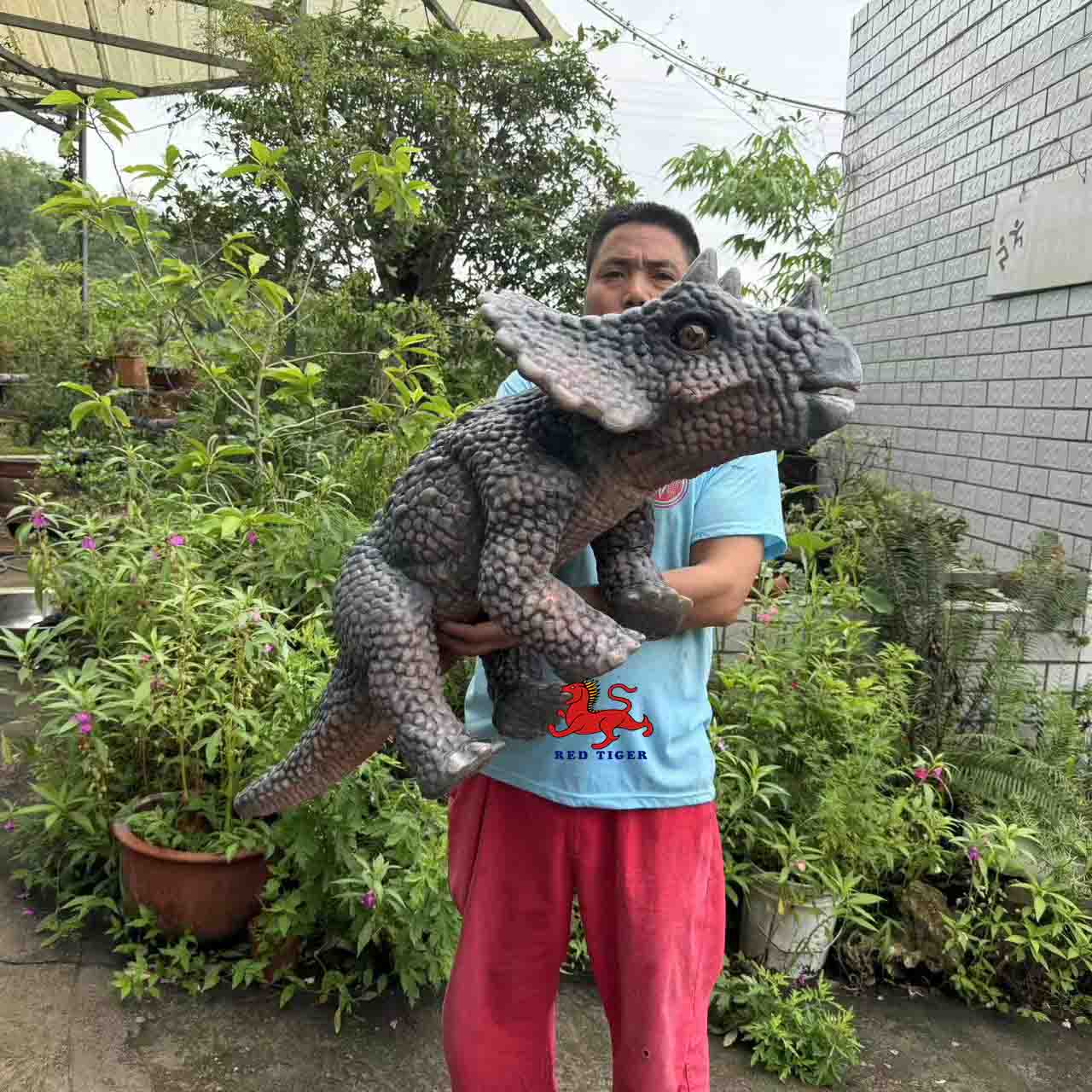 Amusement Park Products Robotic Animatronics Baby Realistic raptor Robot Dinosaur Puppet for Sale