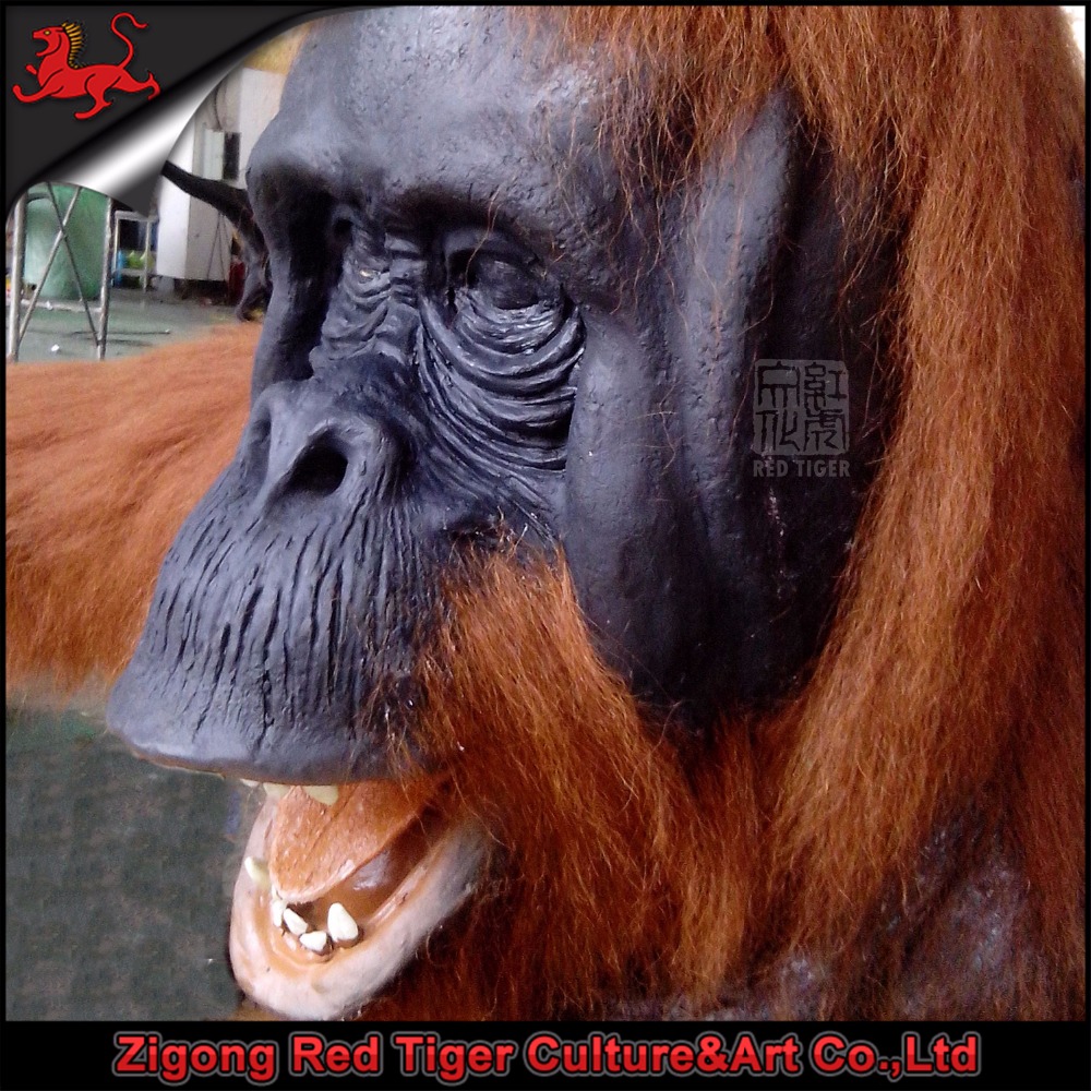 Life Size Animatronic Animal Model of Orangutan for Sale