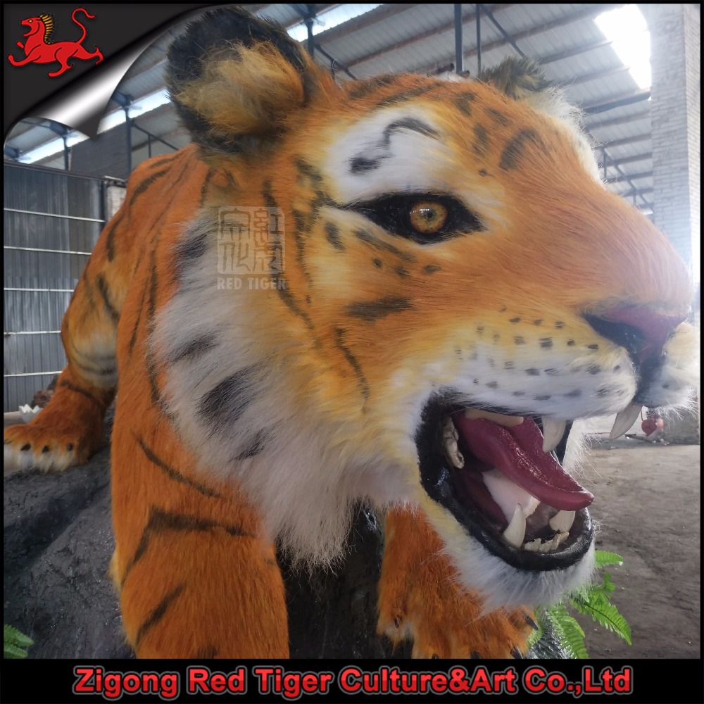 Life Size Realistic Animatronic Simulation Big Size tiger for Sale