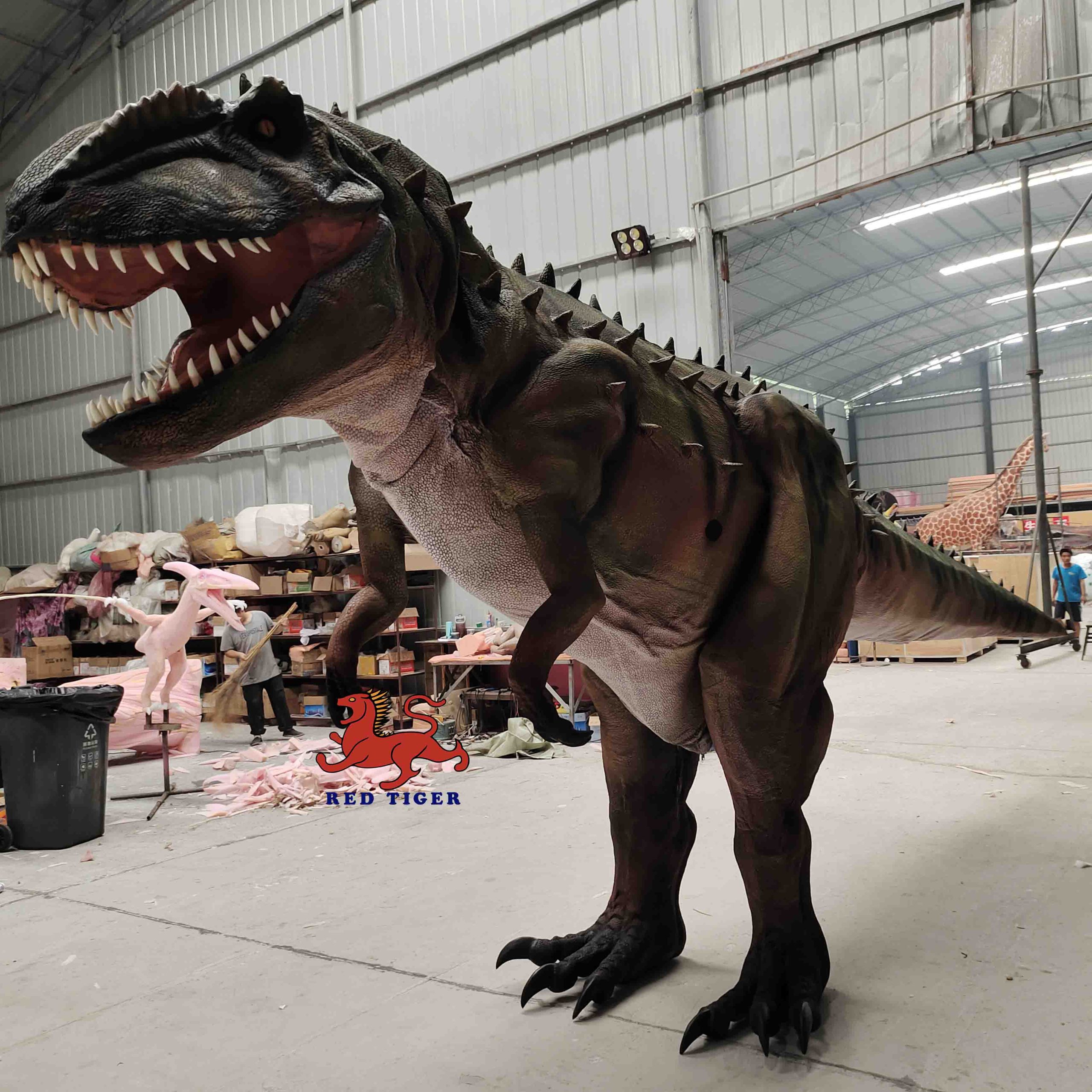 Realistic  8 Meters Long  Animatronic Dinosaur Costume