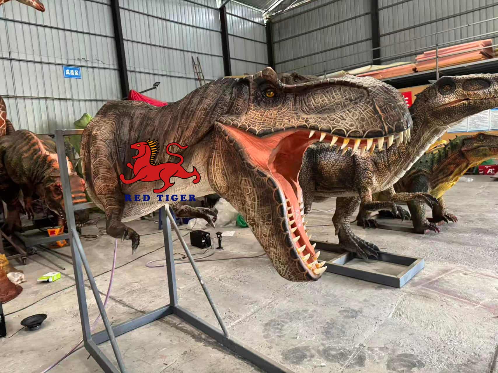 Electric T-Rex Head Model | Animatronic Dinosaur Head for Theme Parks & Exhibitions