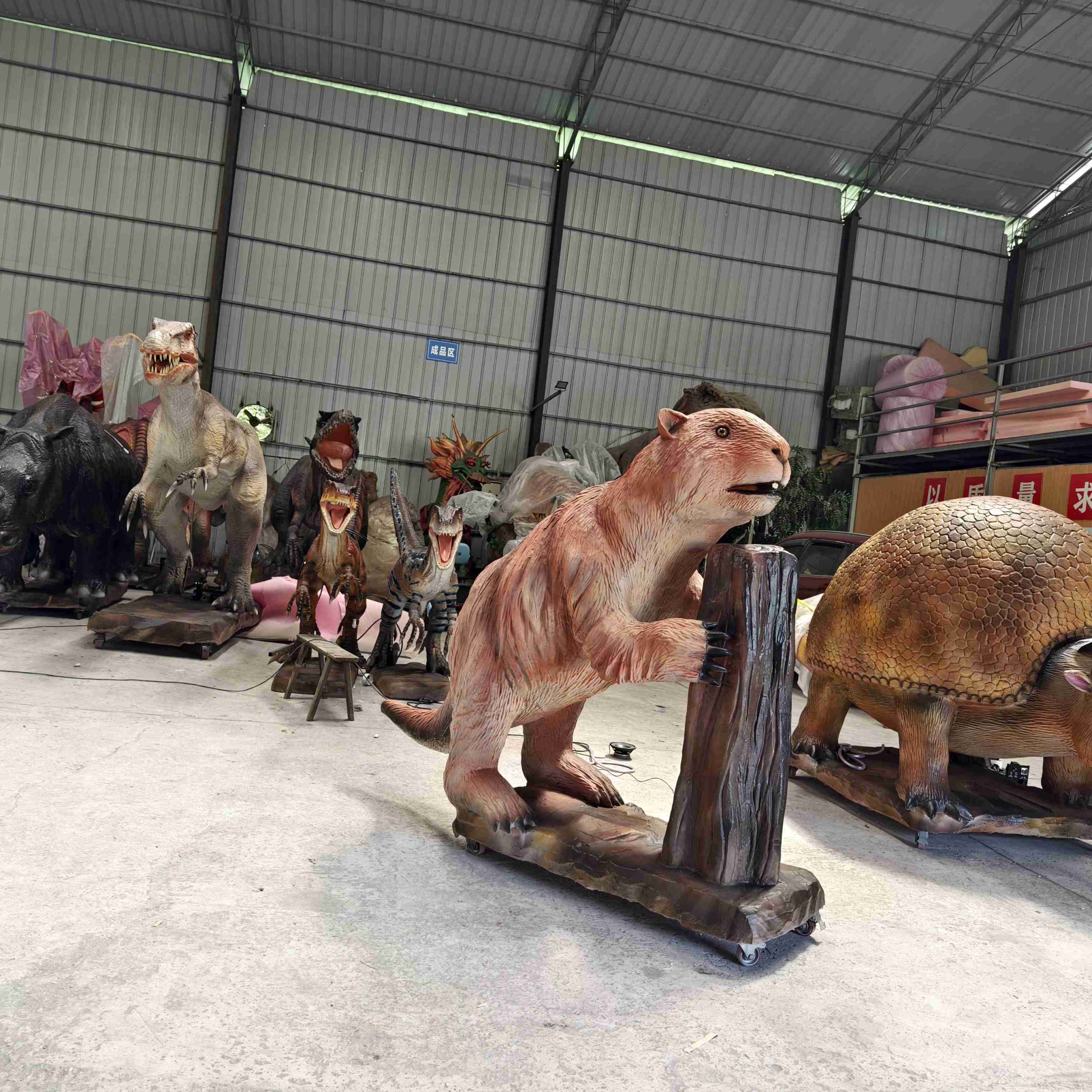 Zoo Park Simulated Castoroides Model Animal Animatronic Model Life-size Animal Mold for Sale