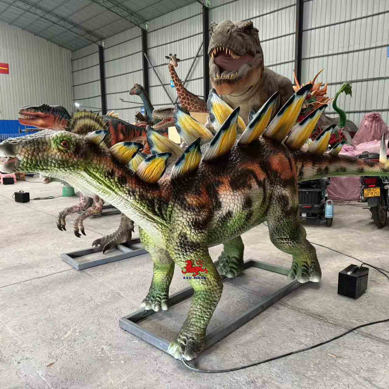 Mechanical  Dinosaurs Animatronic Dinosaur Model Statue Life Size Sculptures for Dinosaur Park Adventure Park