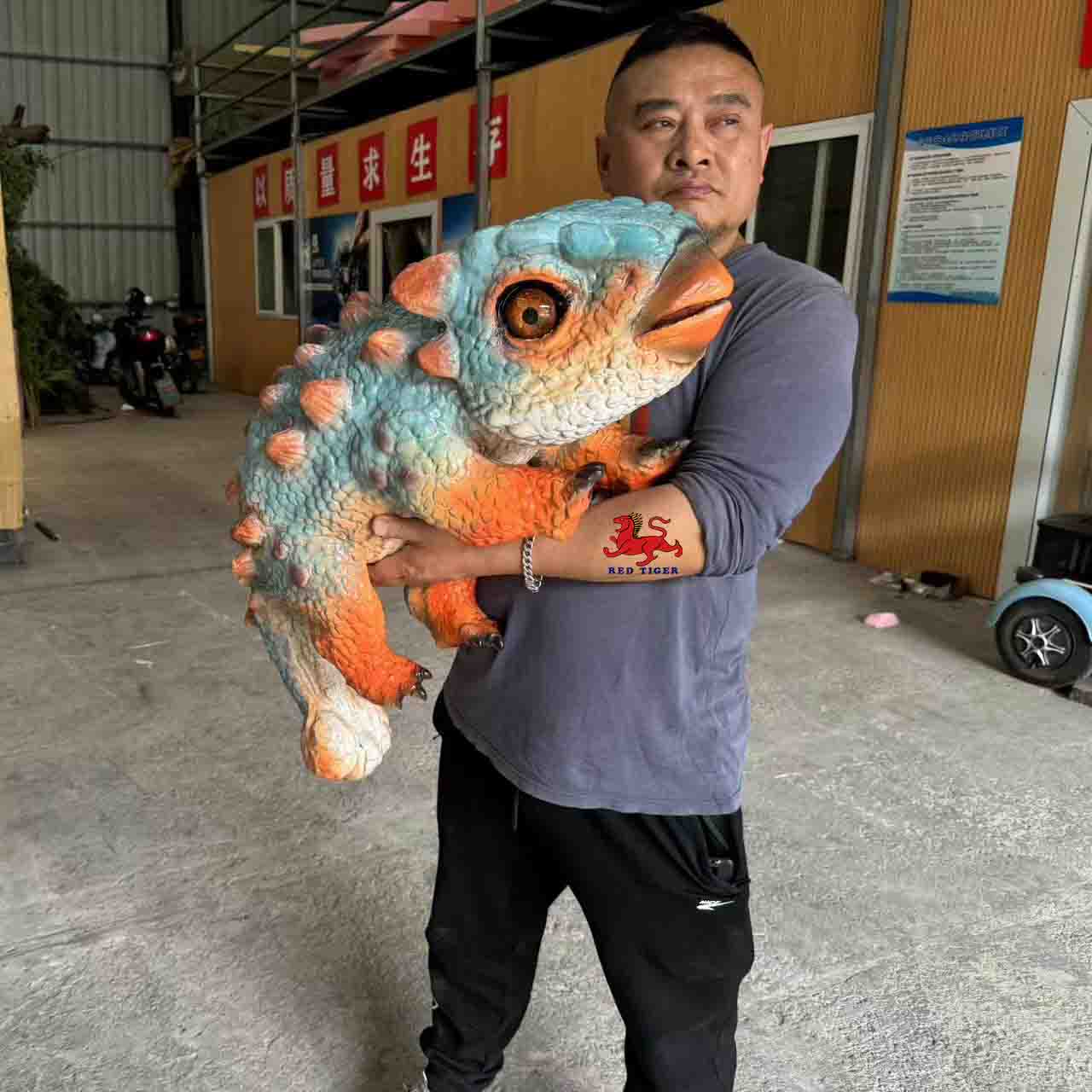 Small Animatronic Dinosaurs Hand Puppet  Baby Dino Hand Puppet