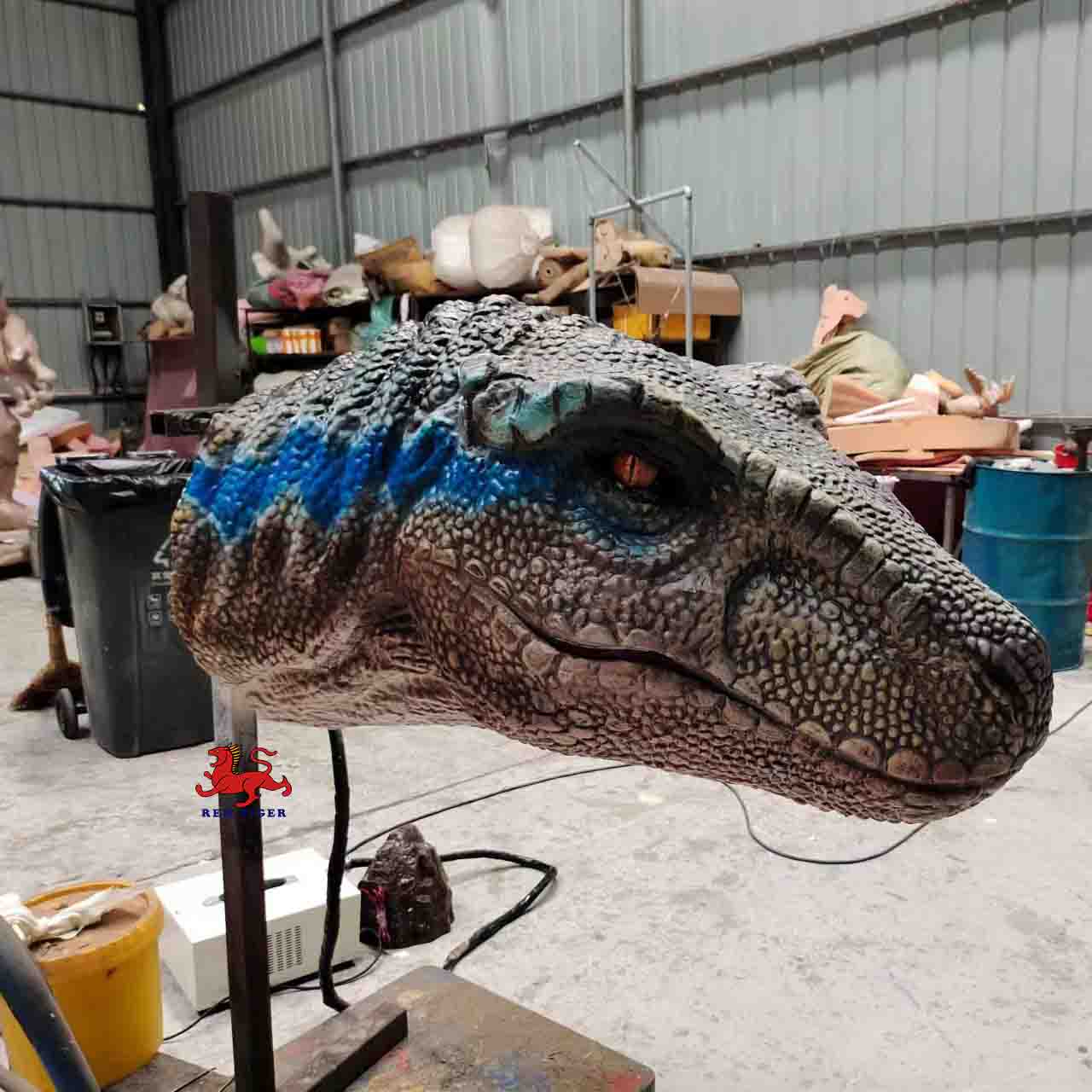 Animatronic Wall-mouinted Raptor Head Model Statues