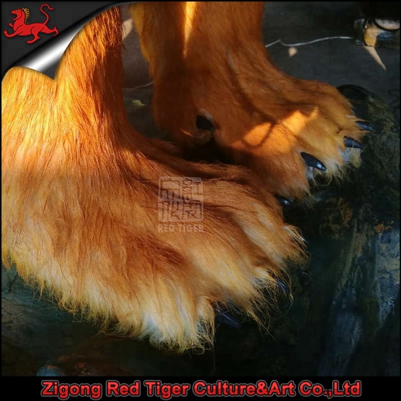 Life-like Animatronic Tiger for Zoo Theme Park With Shaking Head and Breath Movements