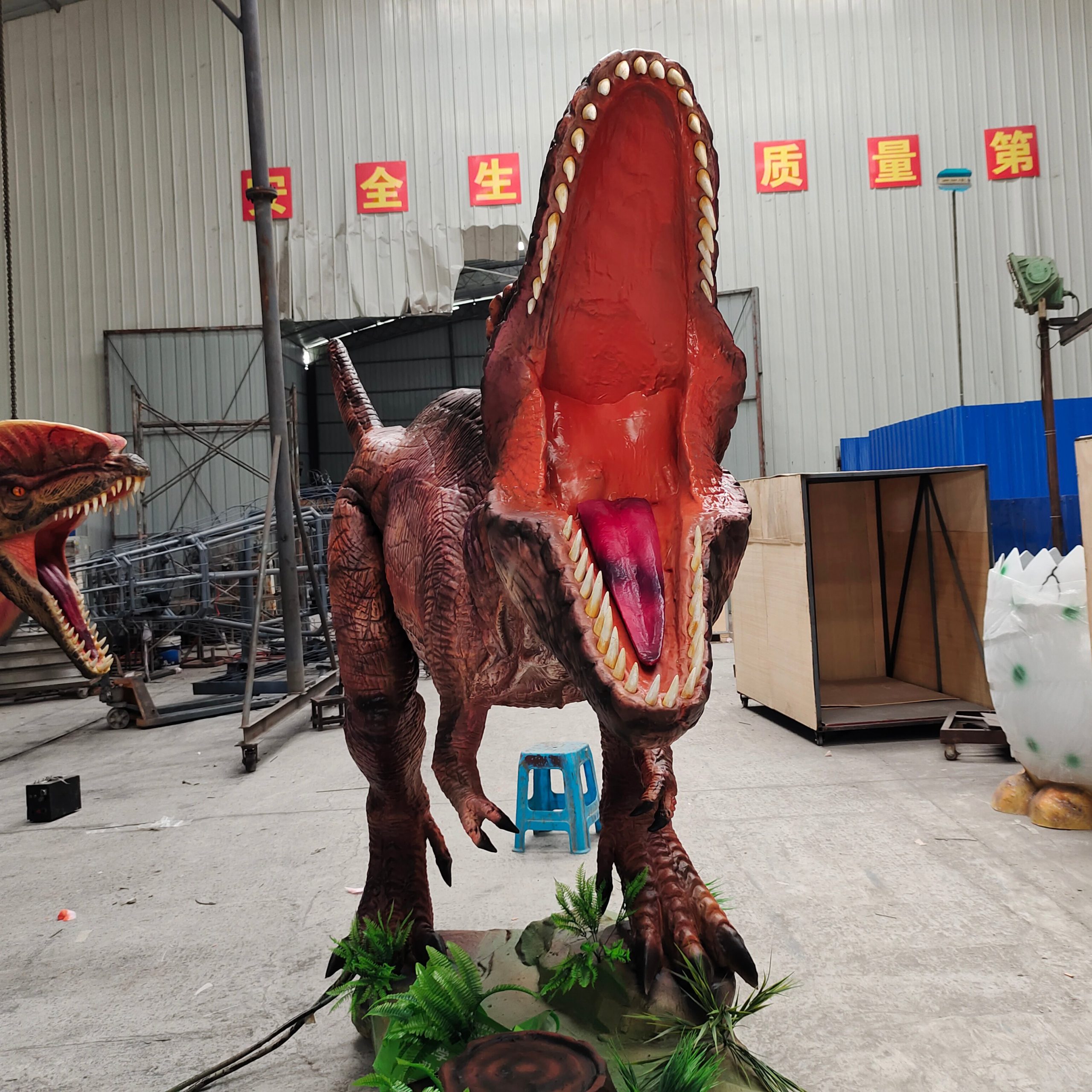 Theme Park High Quality Realistic Animatronic T-rex Dinosaur Model