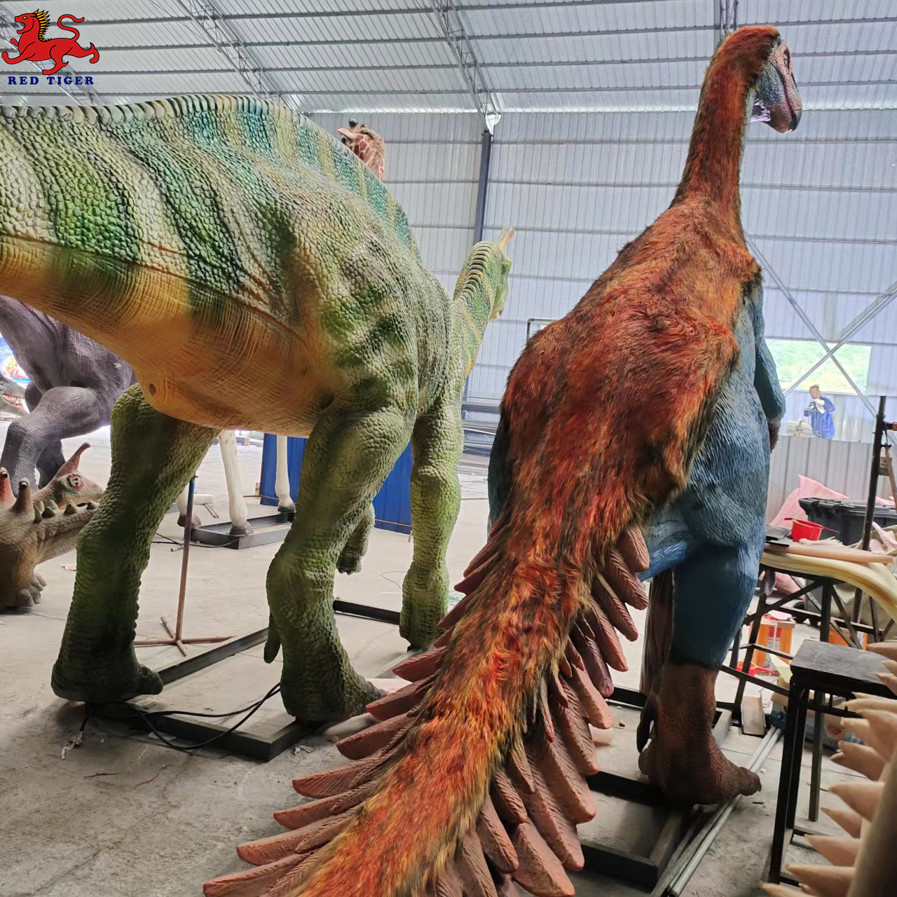 Animatronic Life-Size Dinosaur Models with Sound & Motion | Simulation  Dinosaurs Therizinosaurus for Theme Parks