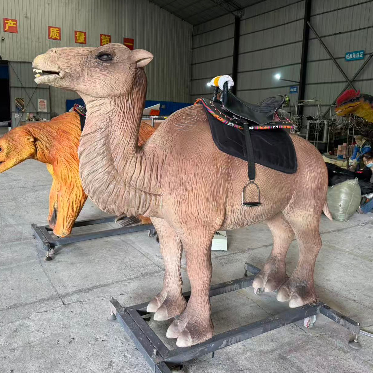 Life Size High Quality Realistic Animatronic Animal Camel Ride