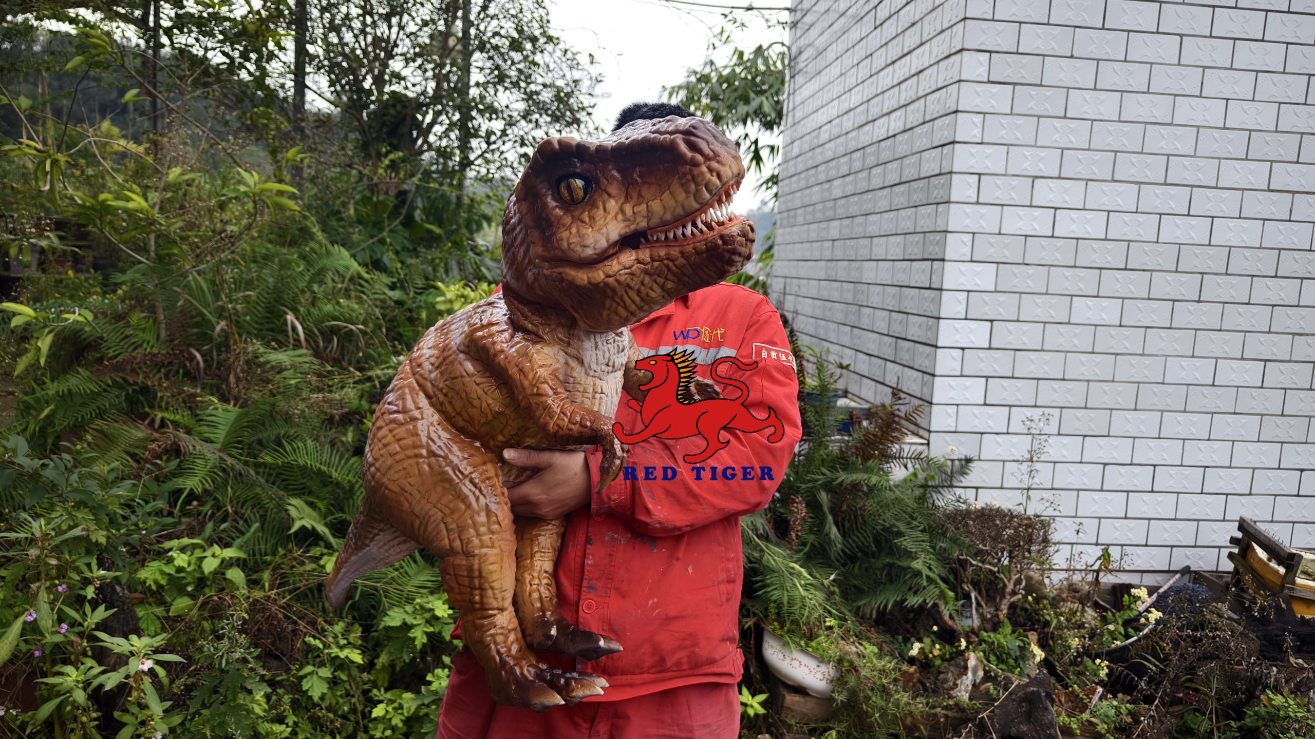 Amusement Park Products Robotic Animatronics Baby Realistic raptor Robot Dinosaur Puppet for Sale