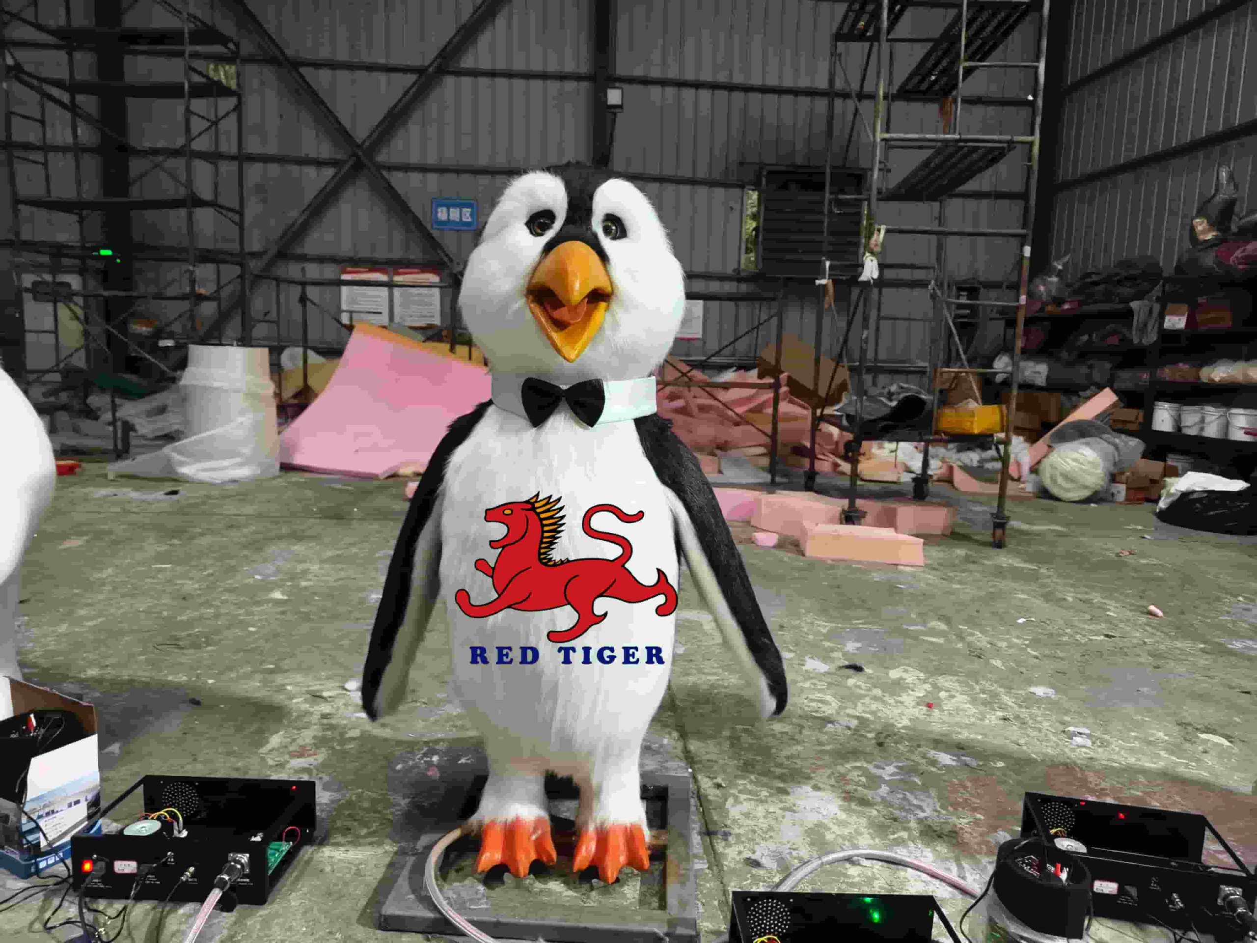 Custom Animatronic Singing Penguin Robot with Music for Exhibition and Commercial Use