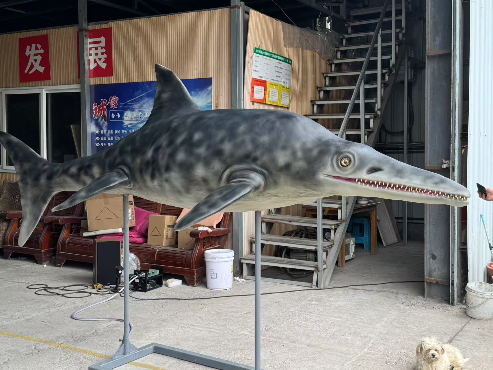 Ocean Park High Quality Realistic Animatronic Ichthyosaur Sea Animal
