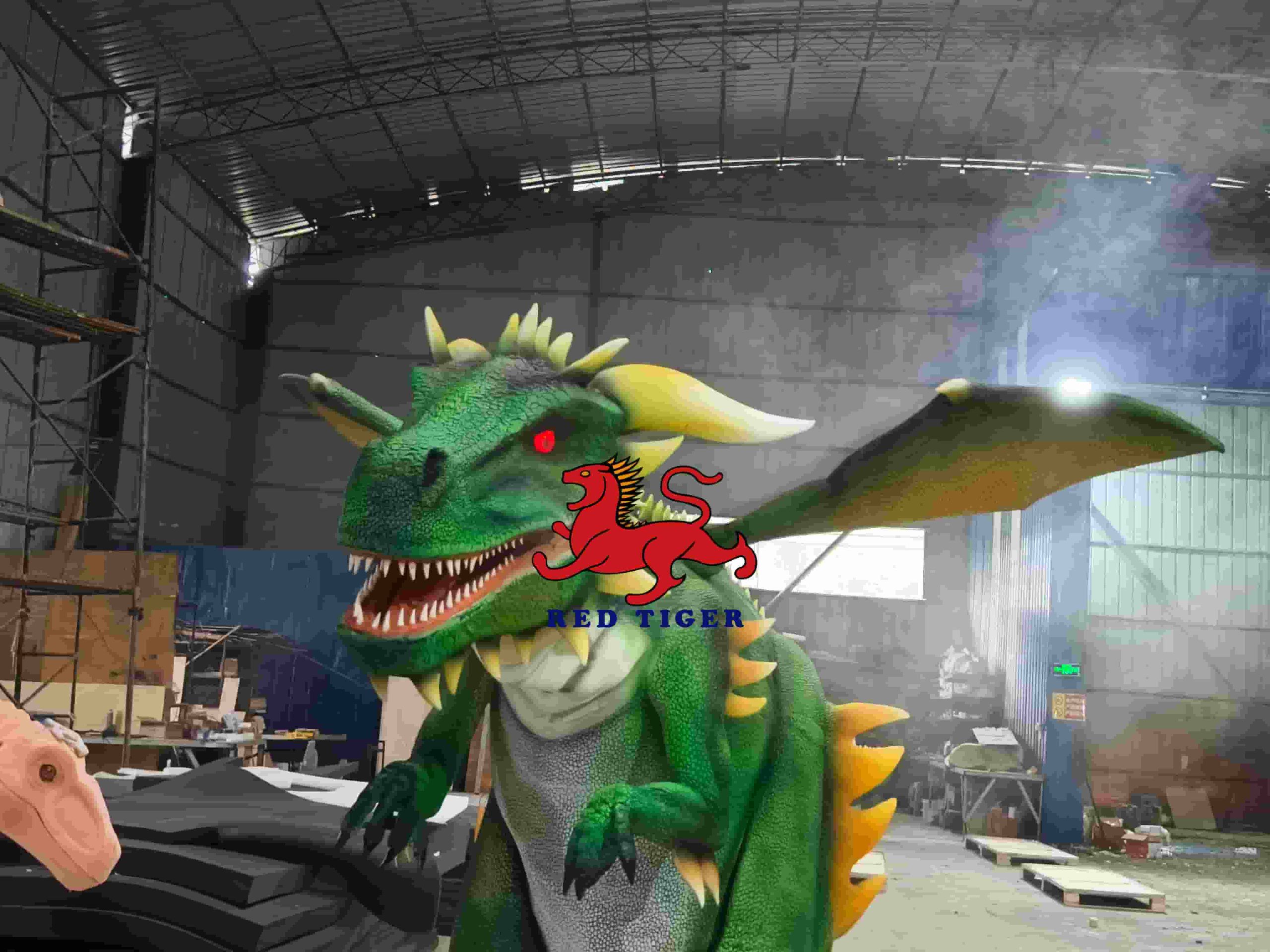 Animatronic Dragon Costume Realistic Walking Dragon Wearable Dinosaur Costume for Events Theme Park