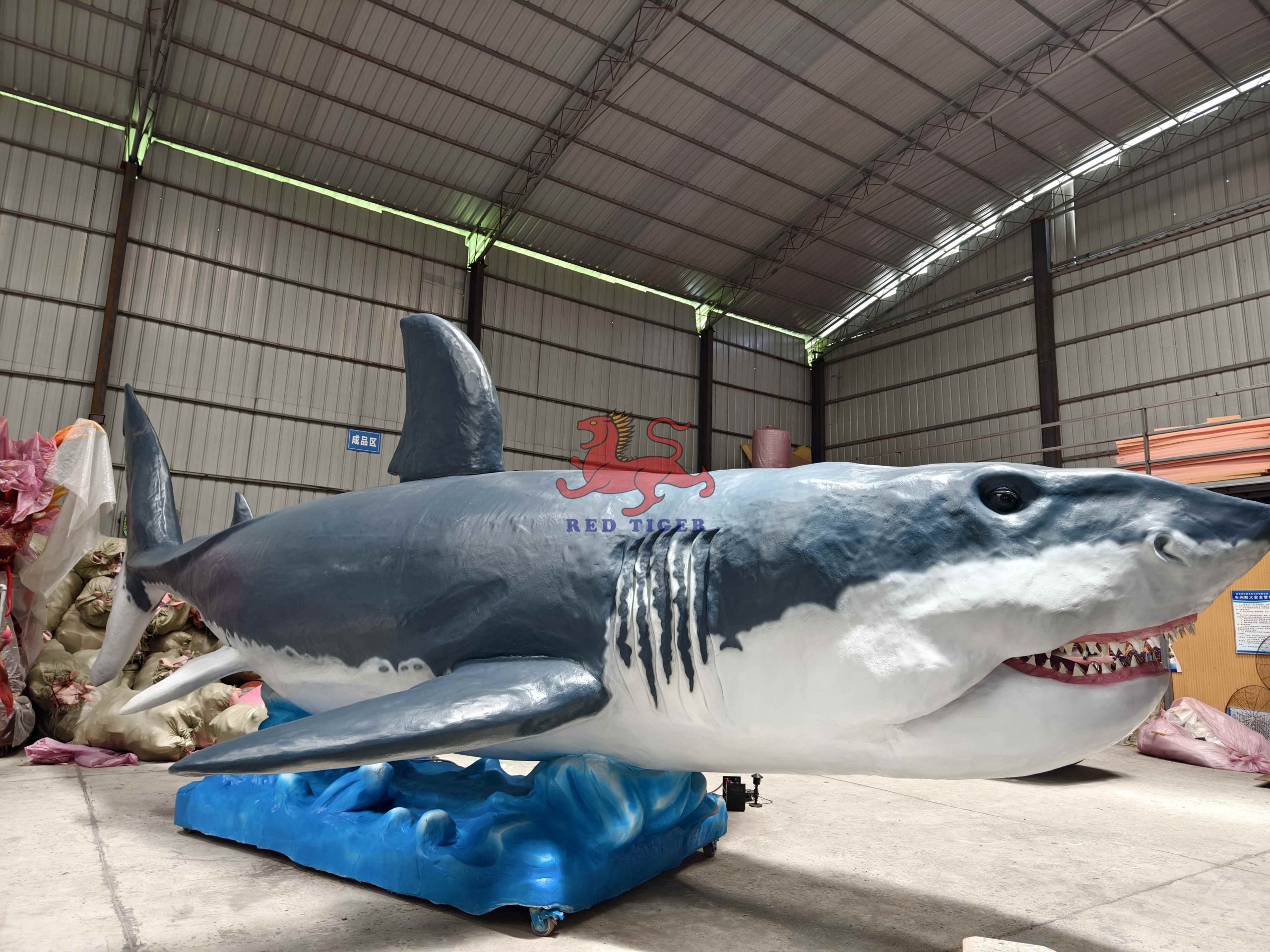 Theme Park Realistic Animatronic Shark Megalodon Animal