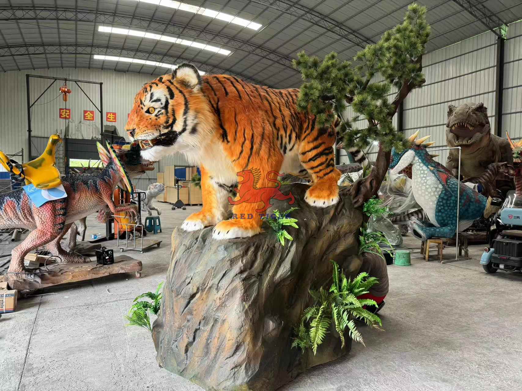 Life Size High Quality Realistic Animatronic Tiger Animal