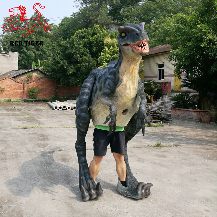 Animatronic Adult Real Mechanical raptor Dinosaur Costume