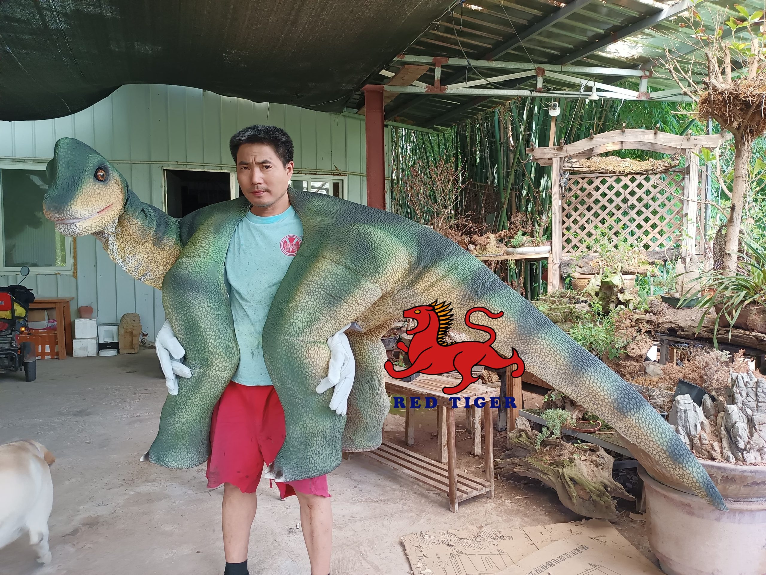 Realistic Animatronic Dinosaurs Shoulder Hand Puppet Dragon Baby Dino