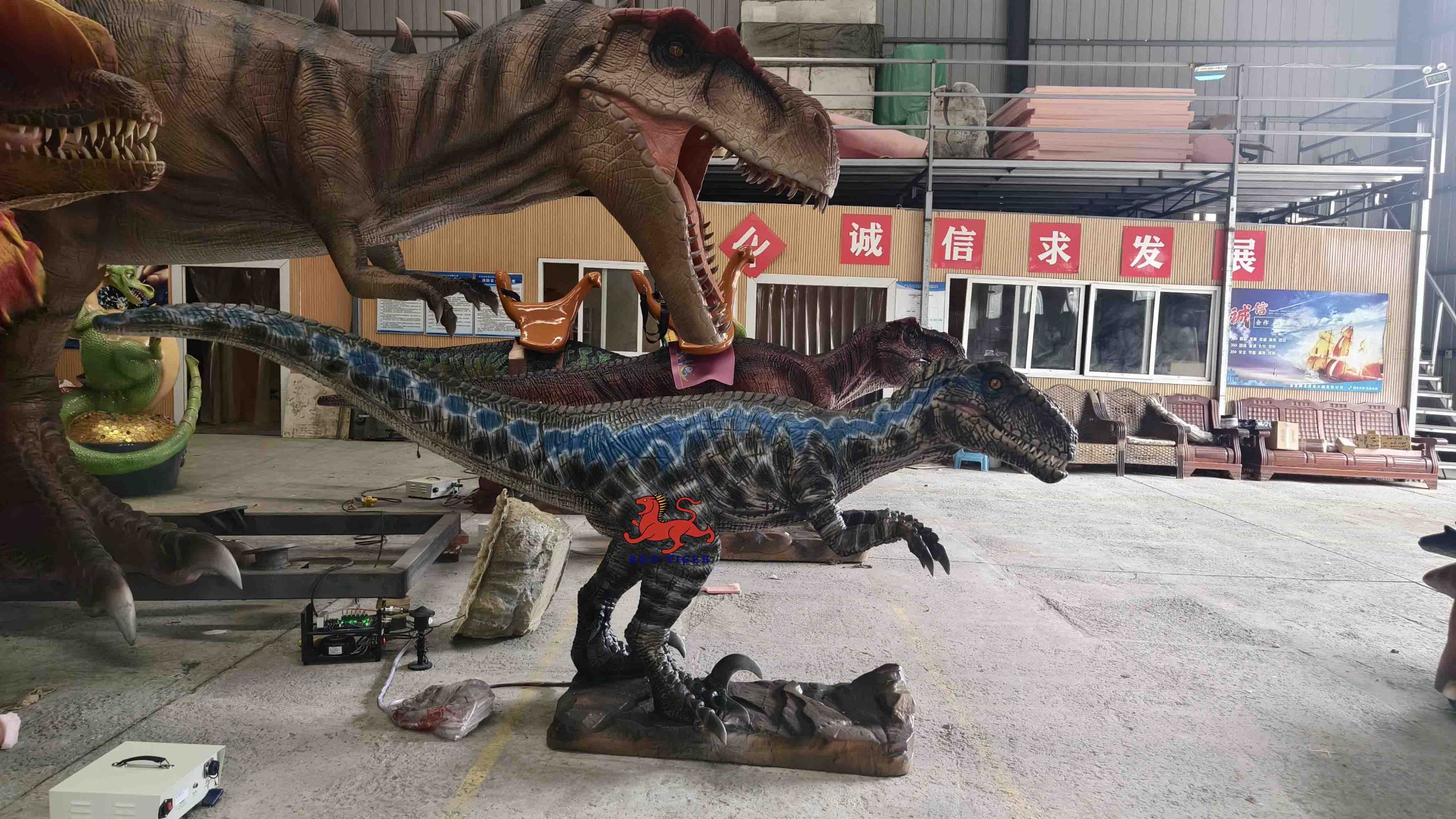 Most Popular Indoor 3D Animatronic Dinosaur Model Lifelike Metal Shopping Malls Adventure Parks Airports Daycares Kindergartens