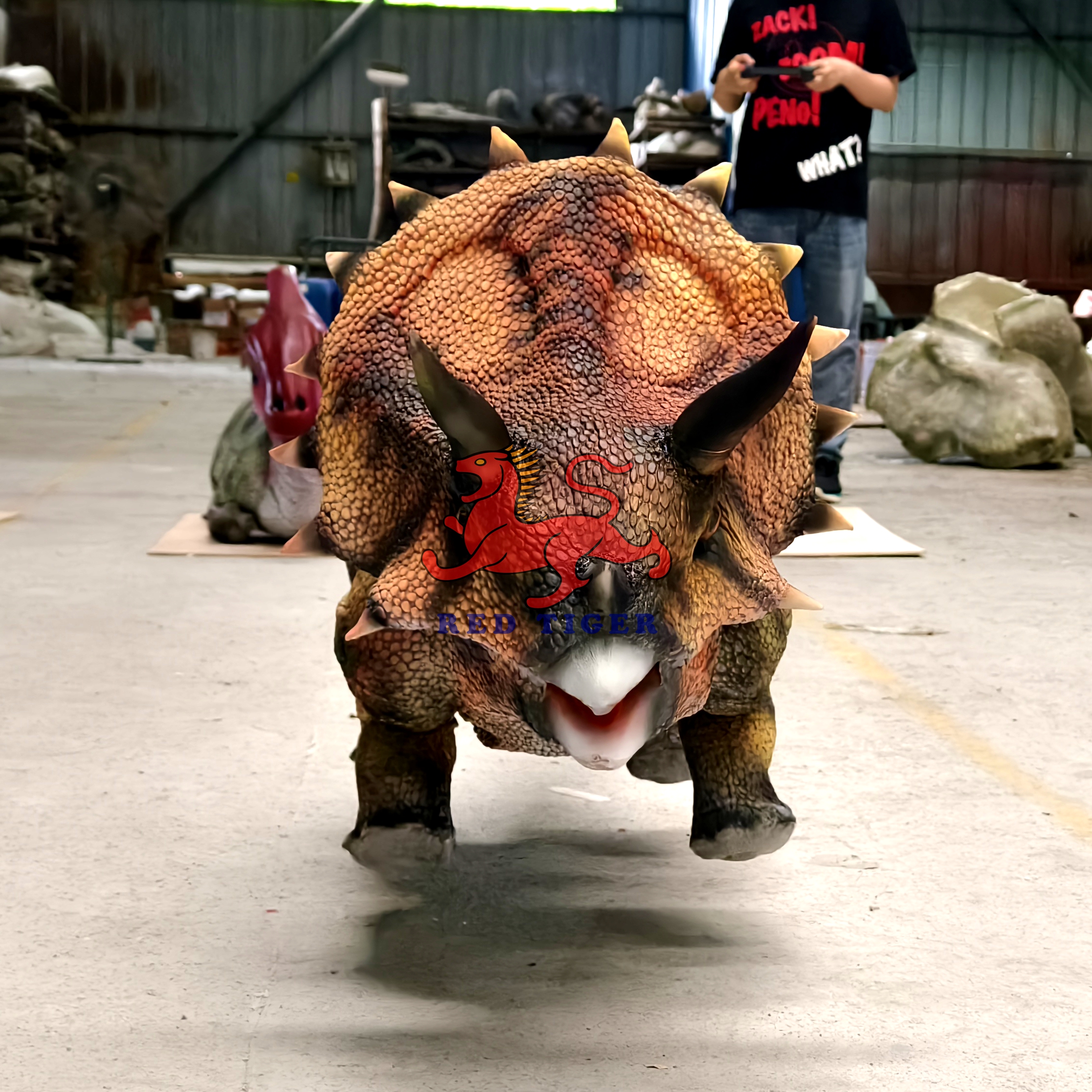 New Arrival  Realistic Animatronic Robotic  Walking Robot Dinosaur Robot Dog Remote Control for Theme Park