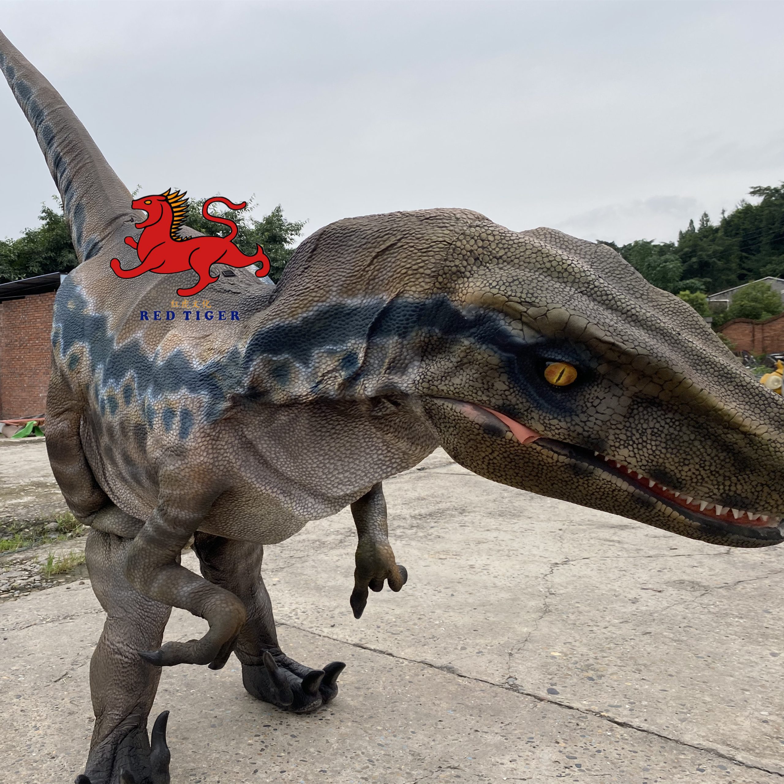 Newly Material Light Dinosaur Costume 3.7M Easy to Walk and Jump