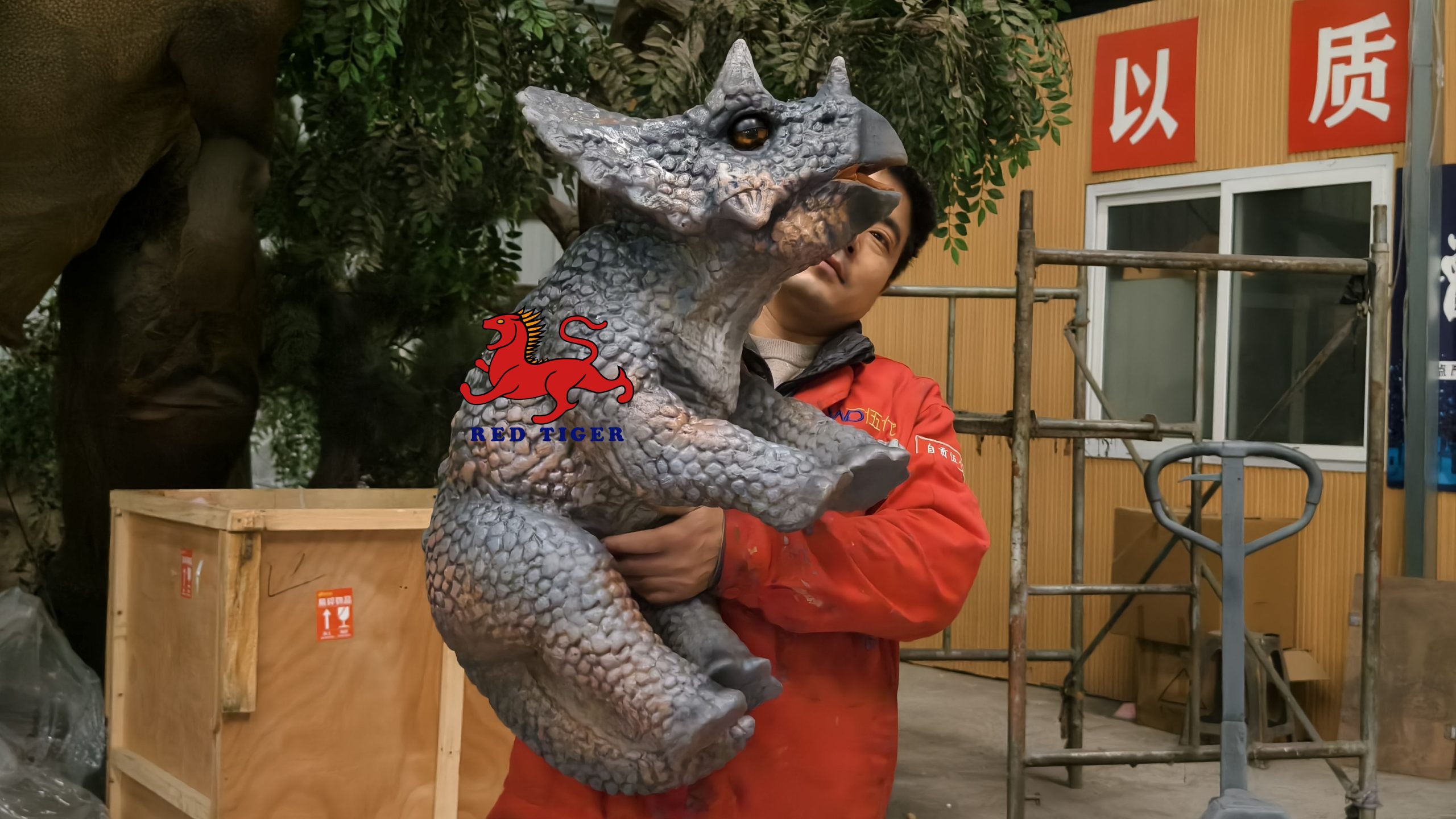 Adorable Triceratop Dinosaur Hand Puppet