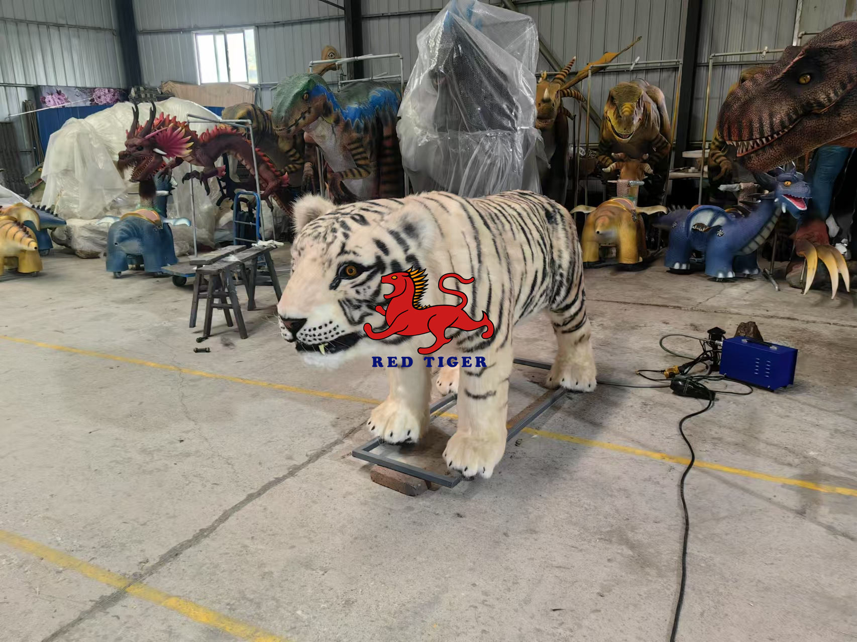 Lifelike Tiger Costume Film Prop