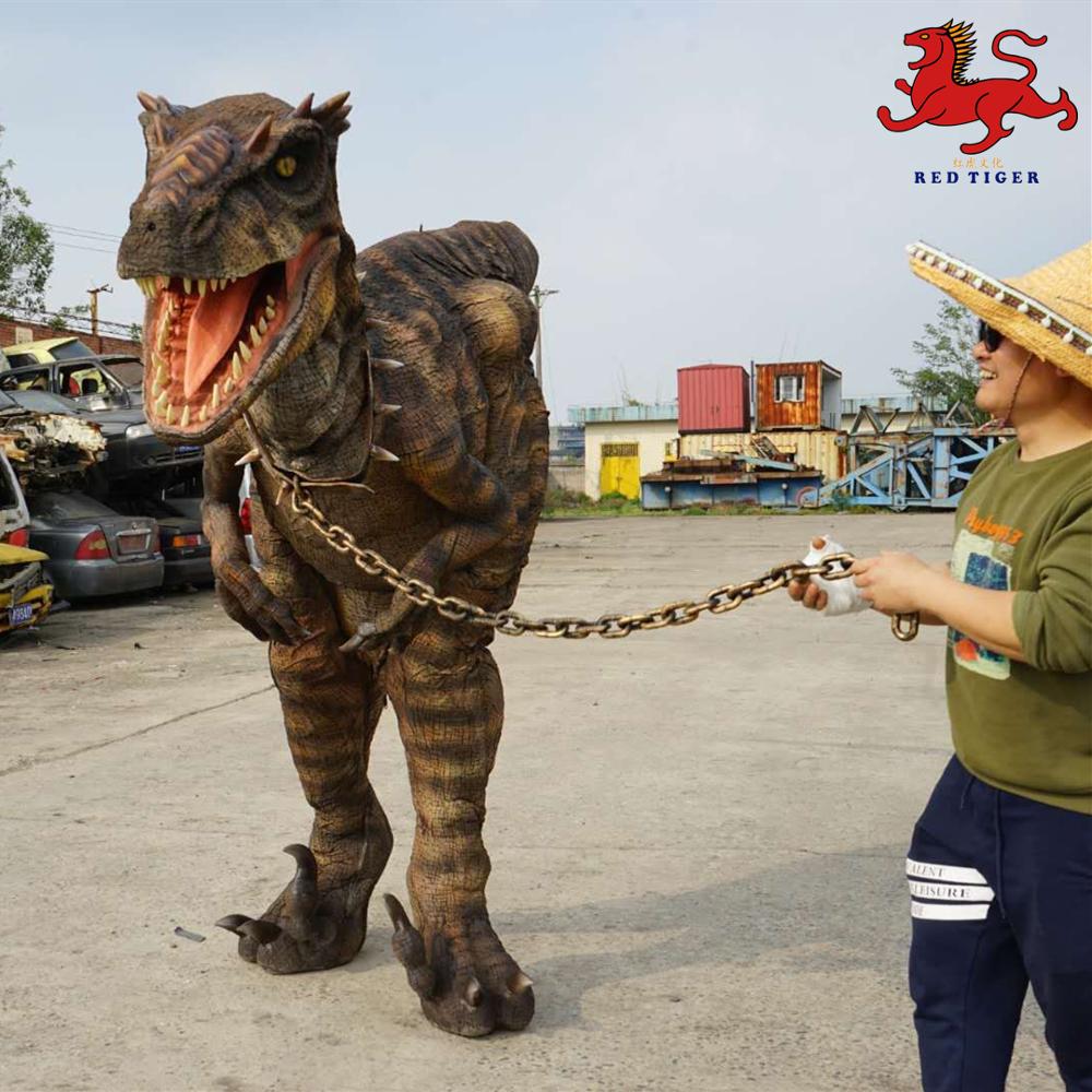 Velociraptor Animatronic Dinosaur Costume Realistic Walking for Park Show