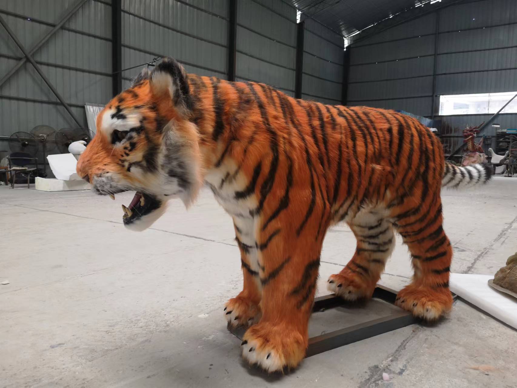 Life Size  Animatronic Simulation Animal Tiger Amusement Park Equipment for Sale