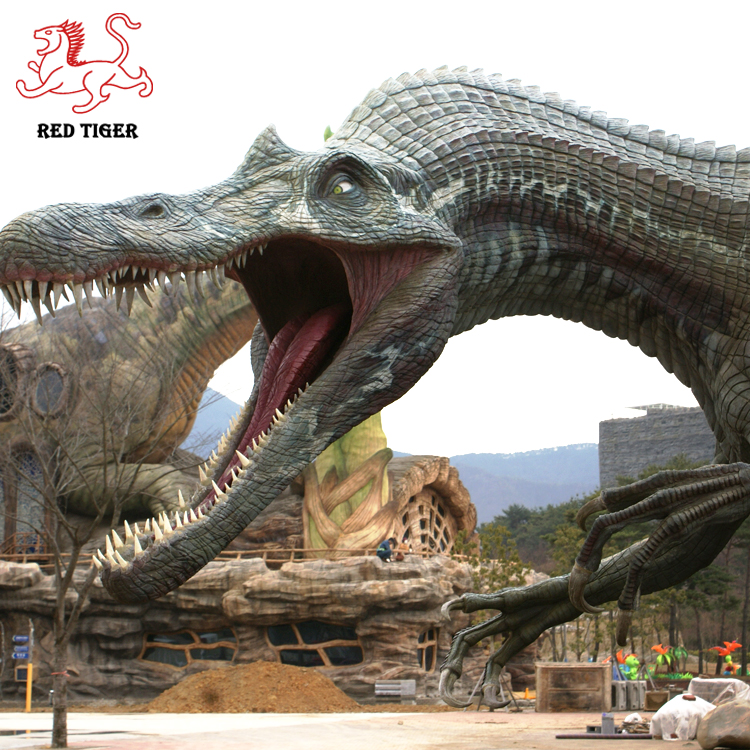 Life Size Large Fiberglass Dinosaur Sculpture for Sale