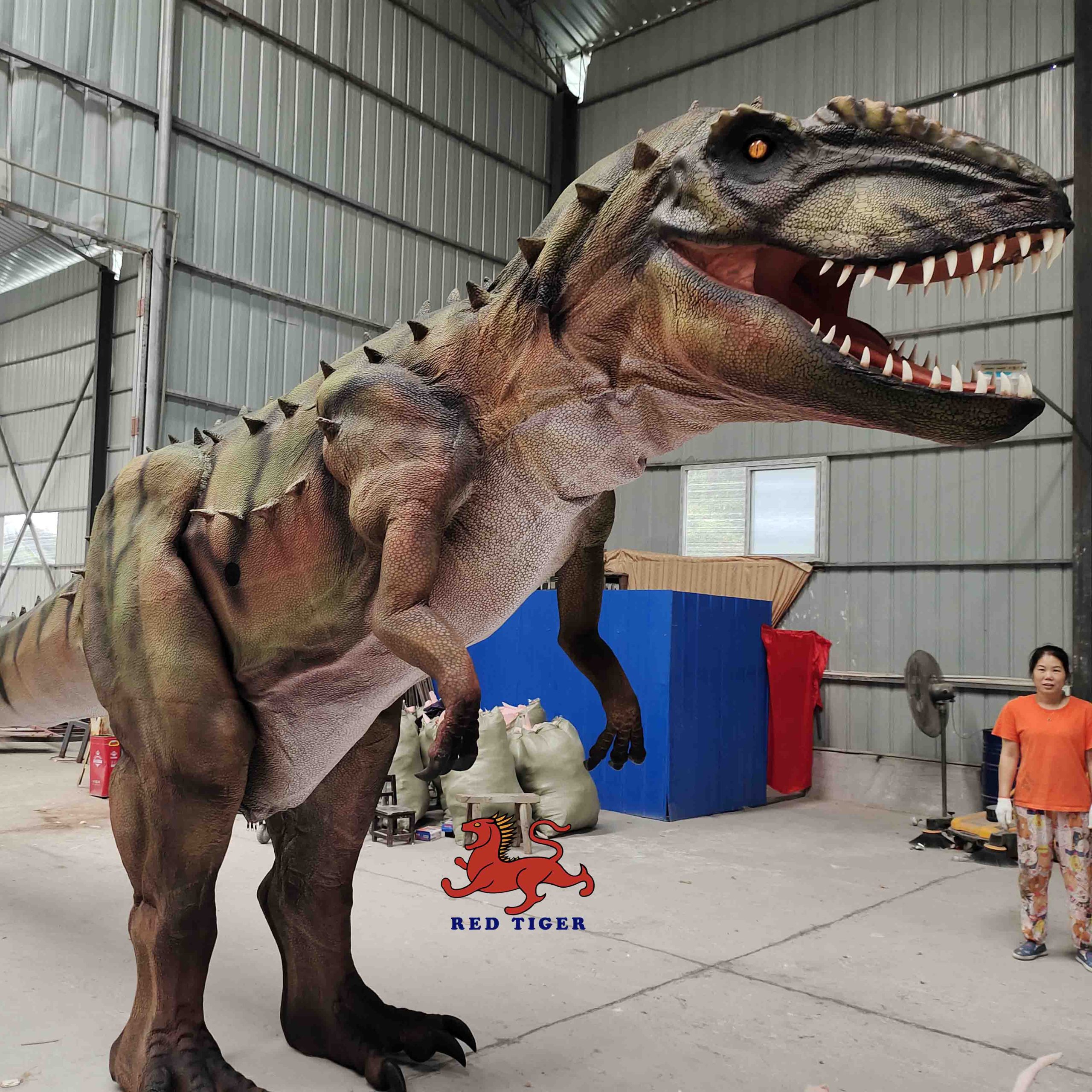 Realistic  8 Meters Long  Animatronic Dinosaur Costume