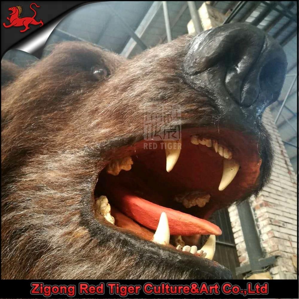 Life Size Realistic Animatronic Simulation Bear Amusement Park Equipment for Sale
