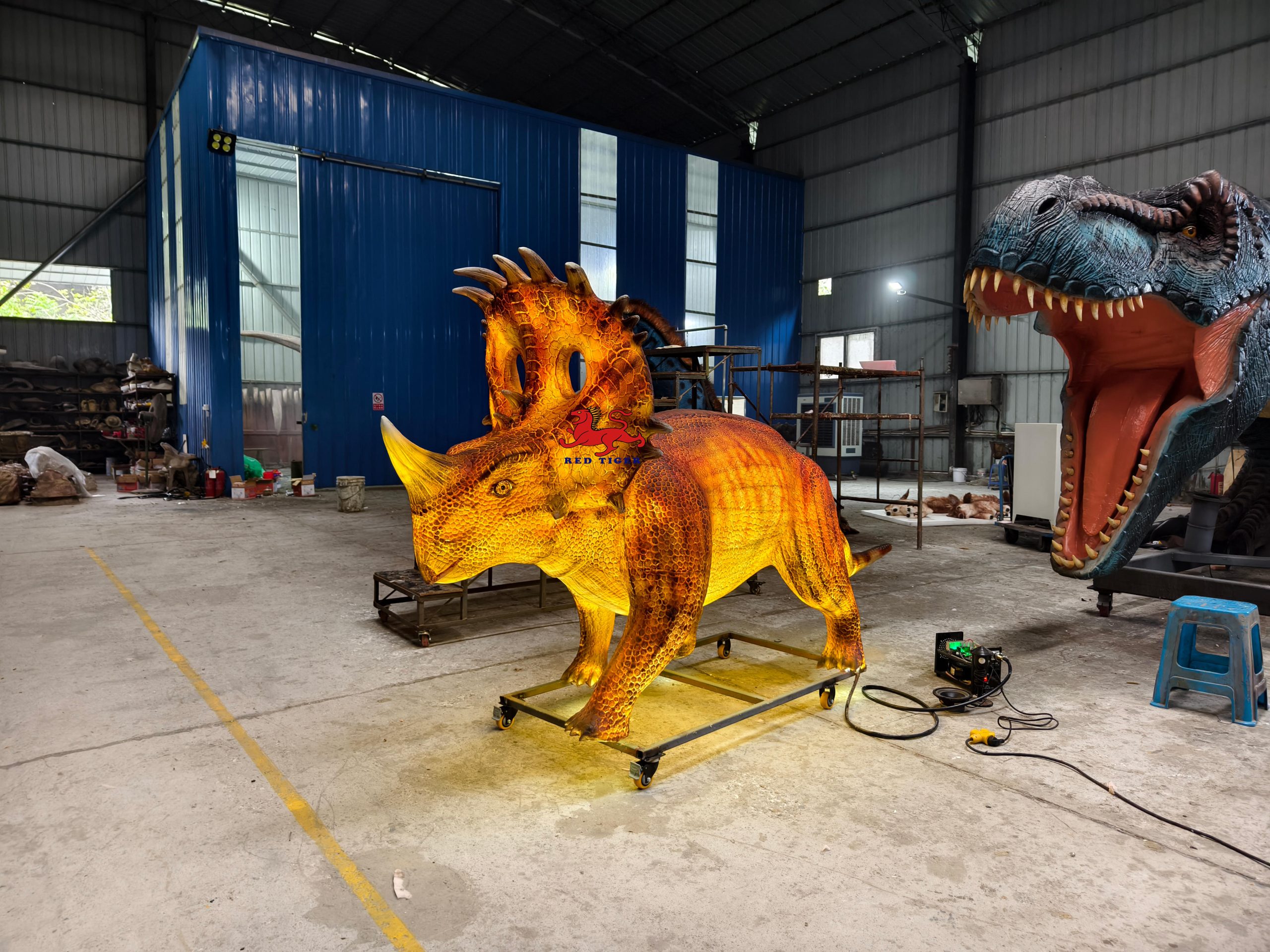 Jurassic Exhibit Electric Dinosaur Dinos Alive World Animatronic Glowing Dinosaur Show Lantern Show