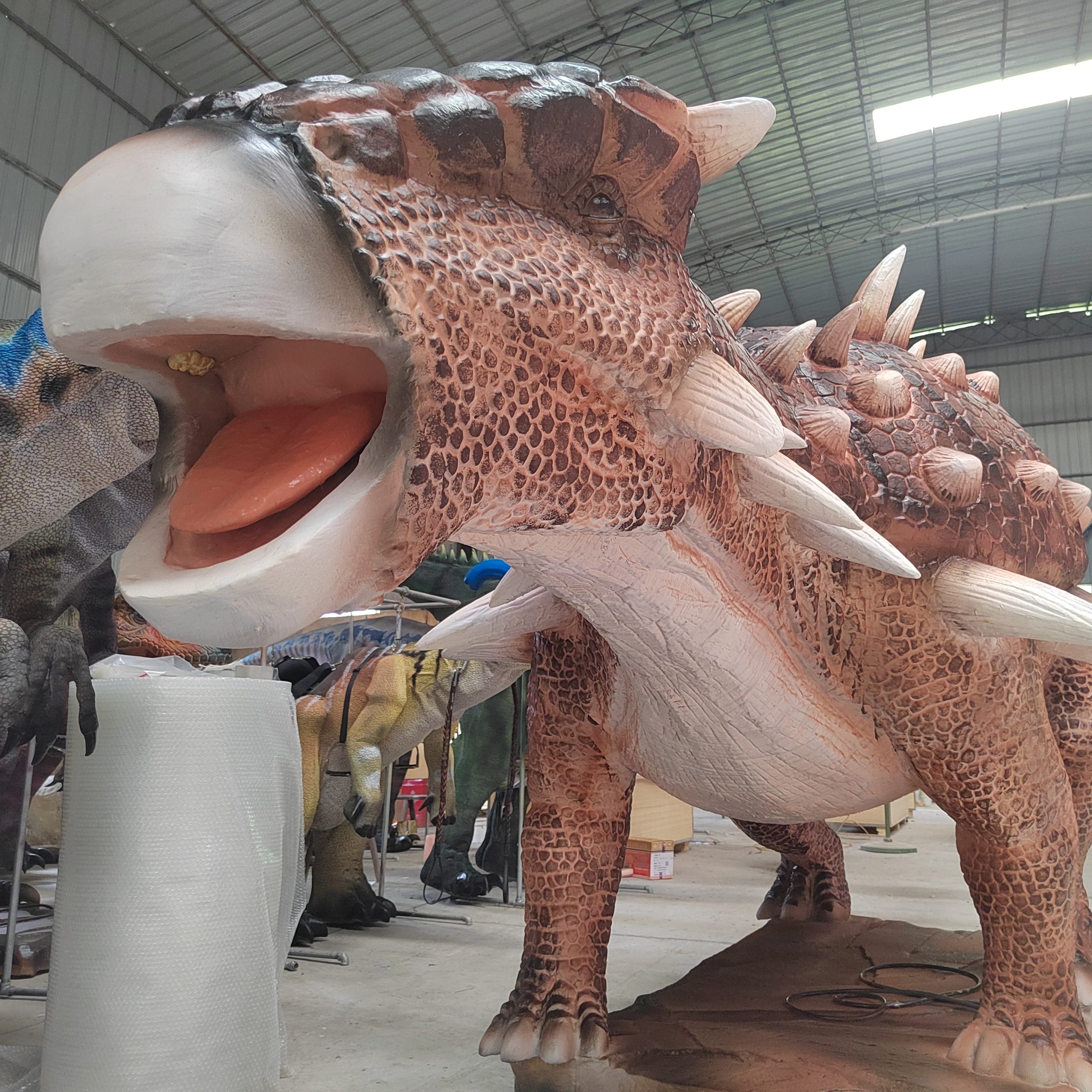 Animatronic Ankylosaur Simulation Mechanical Model for Attraction Park Dinosaur Model