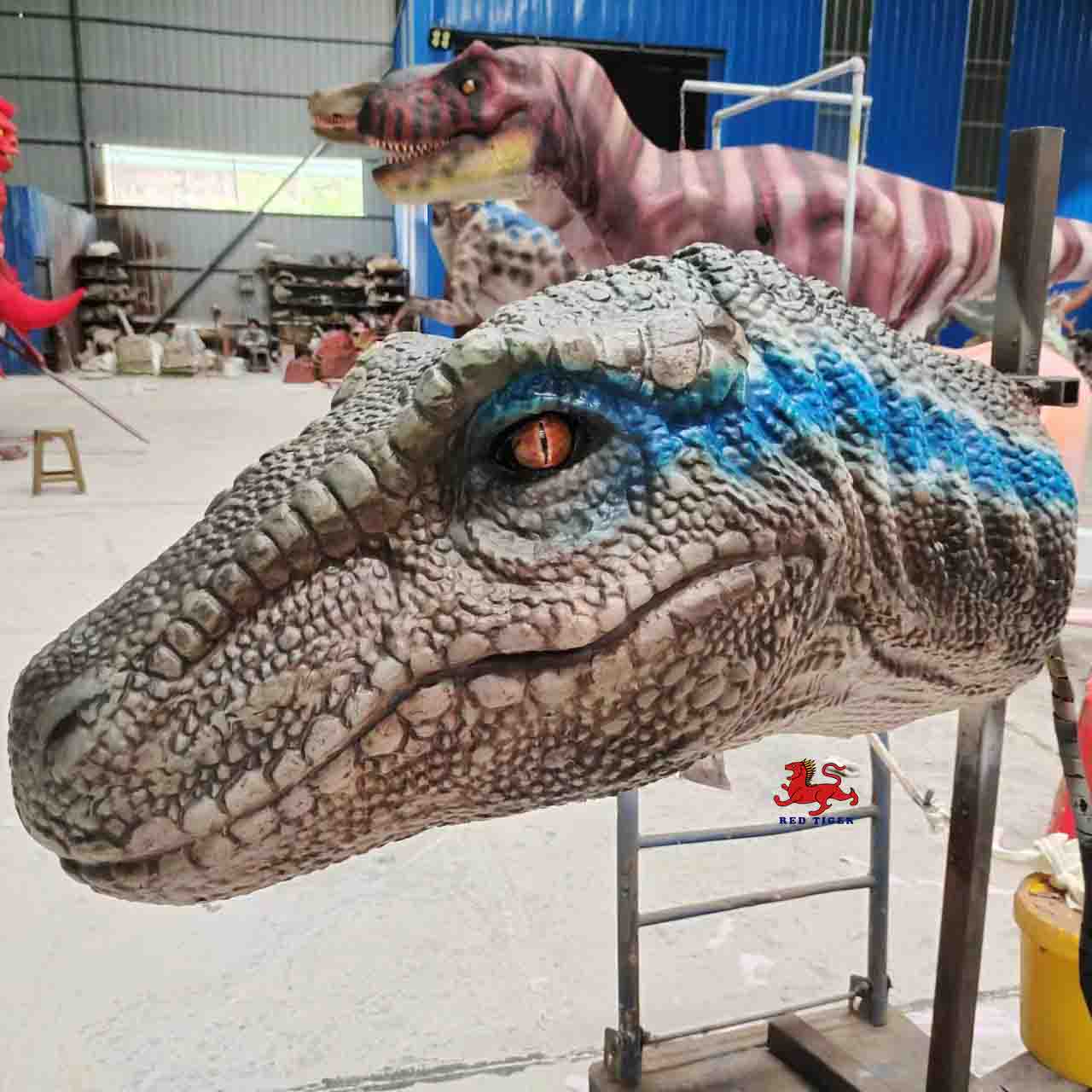 Animatronic Wall-mouinted Raptor Head Model Statues