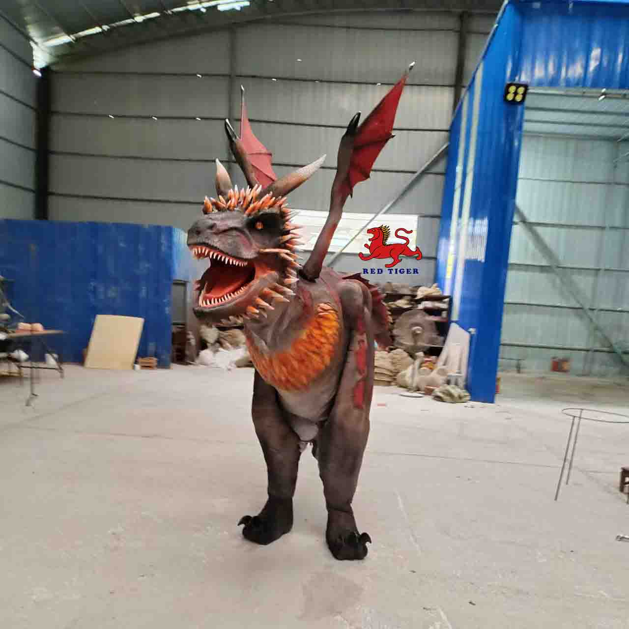 Museum Quality Life-size Mechanical Fly Dragon Interactive Costume