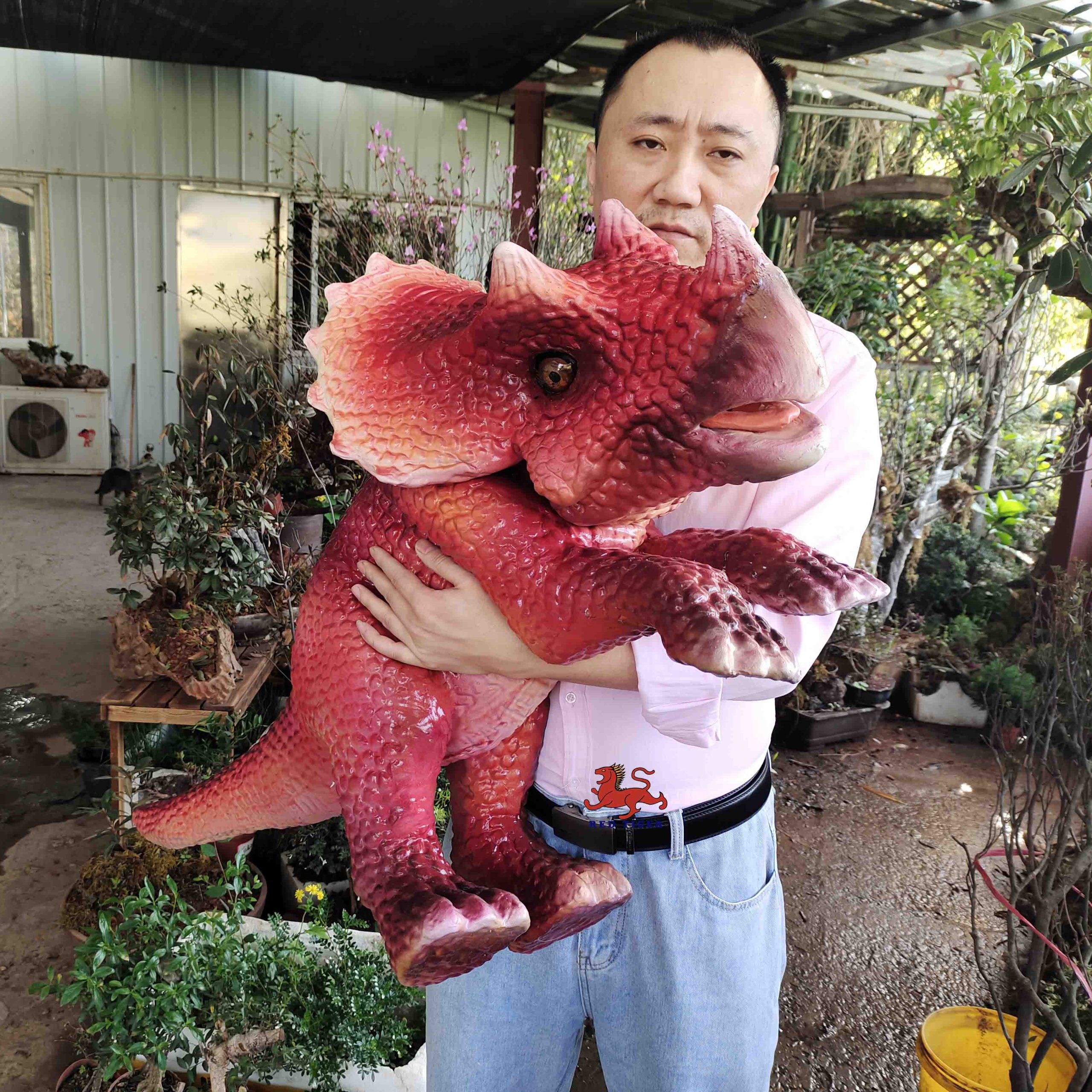 High Quality Metal Dinosaur Hand Puppet Economically Priced for Shopping Malls Public Airports Daycares Kindergartens Schools
