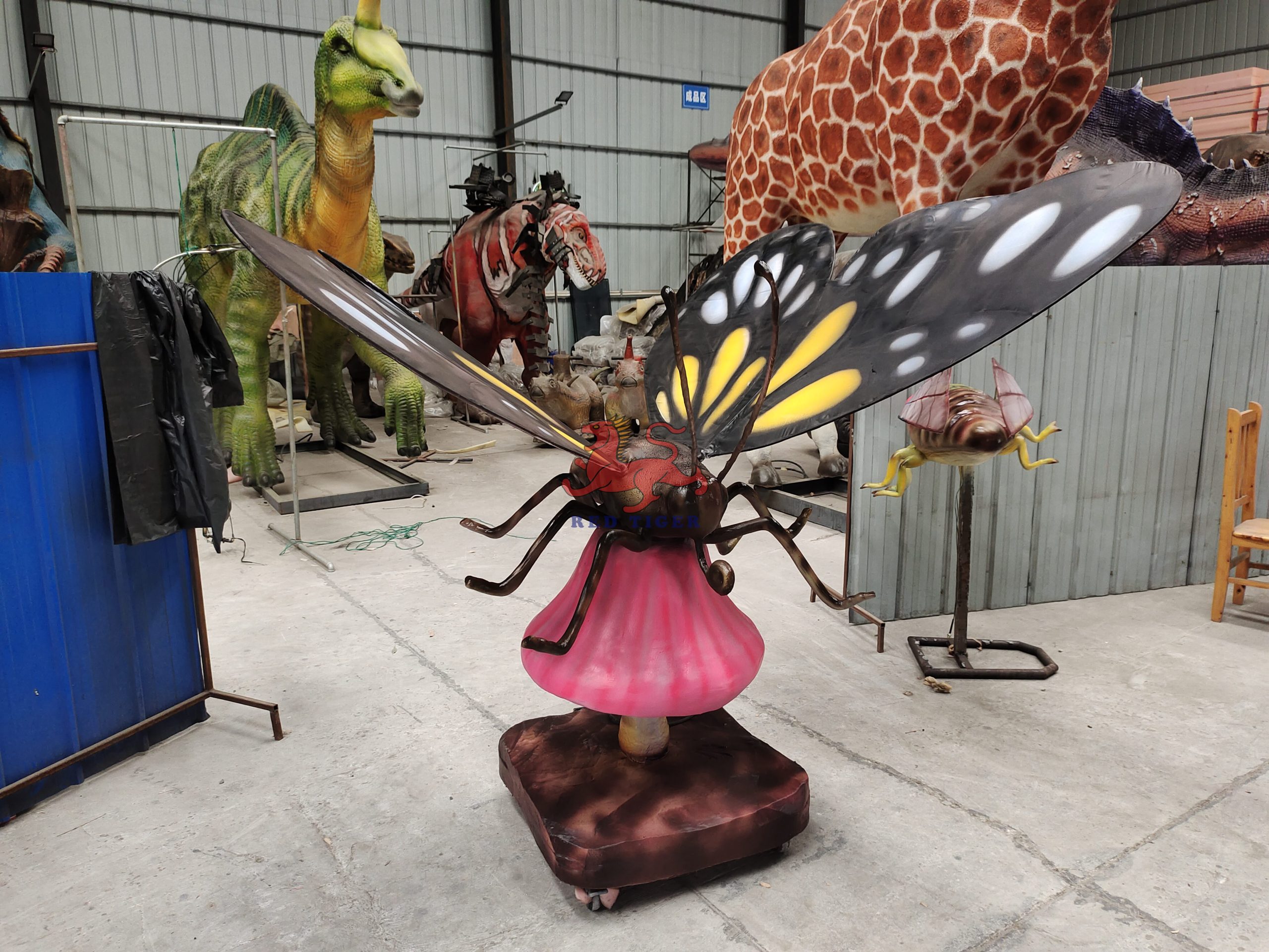 Theme Park Realistic Animatronic Butterfly Insect
