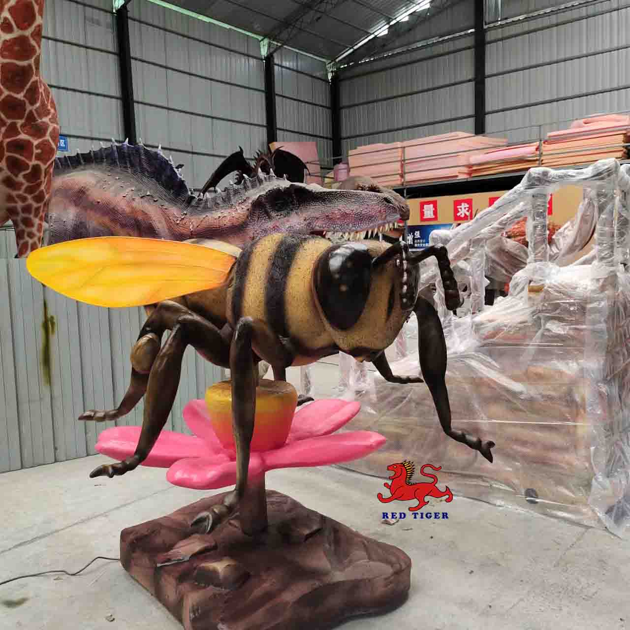 Theme Park Animatronic Artificial Insect Model Realistic Bee Model