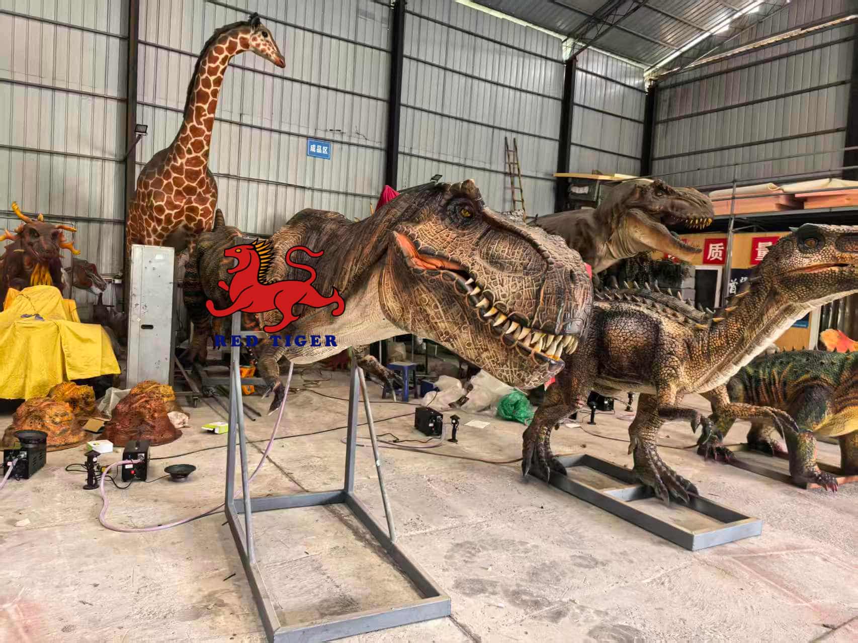 Electric T-Rex Head Model | Animatronic Dinosaur Head for Theme Parks & Exhibitions