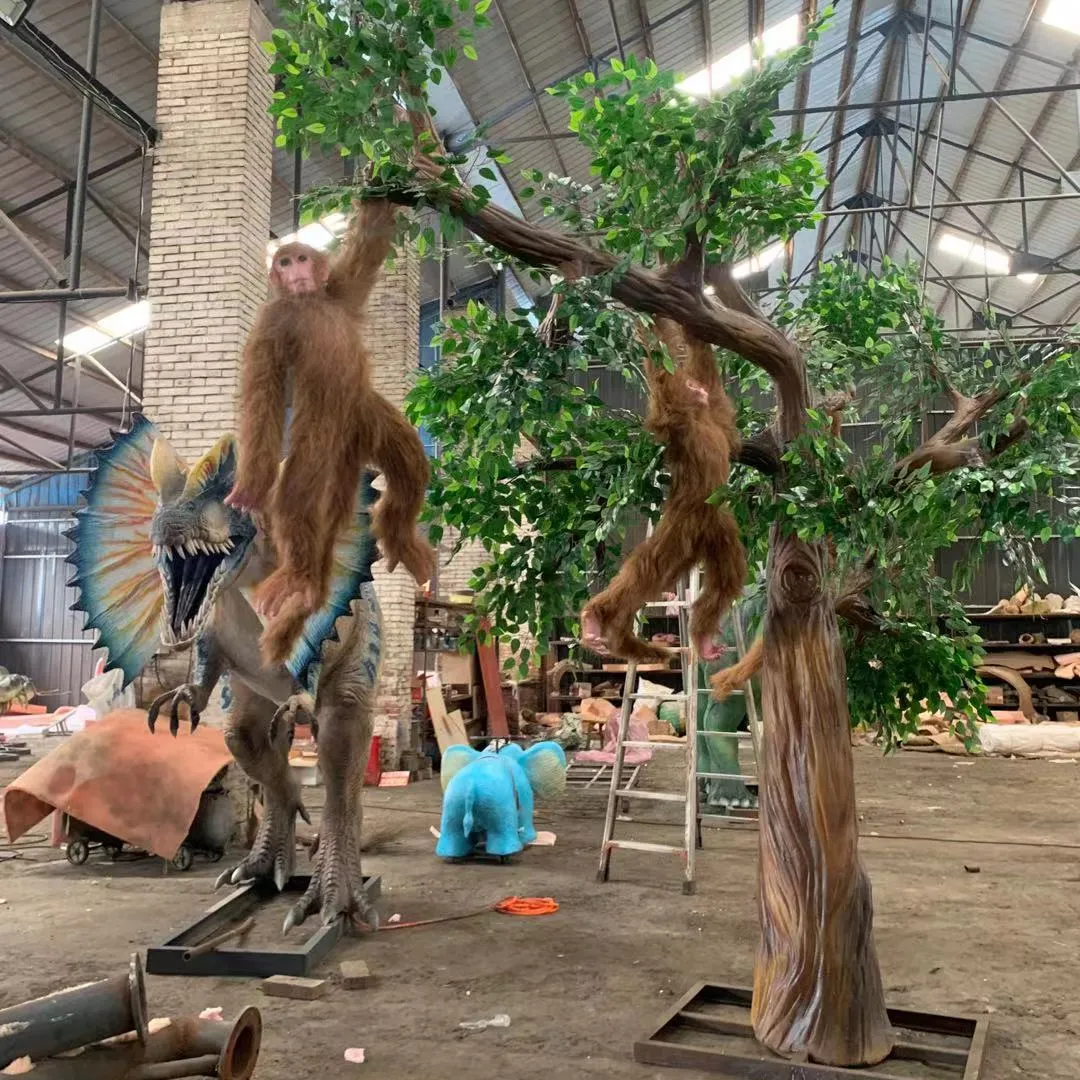 Animal Park Simulation Model Animated Life Size Monkey for Sale