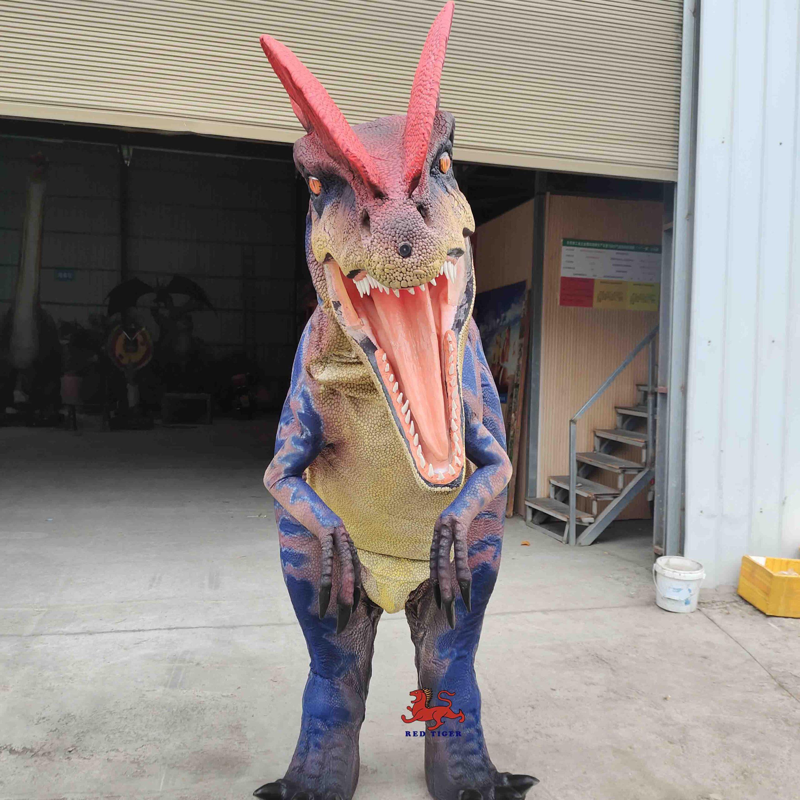 Dilophosaurus  Animatronic Dinosaur Costume Realistic Walking