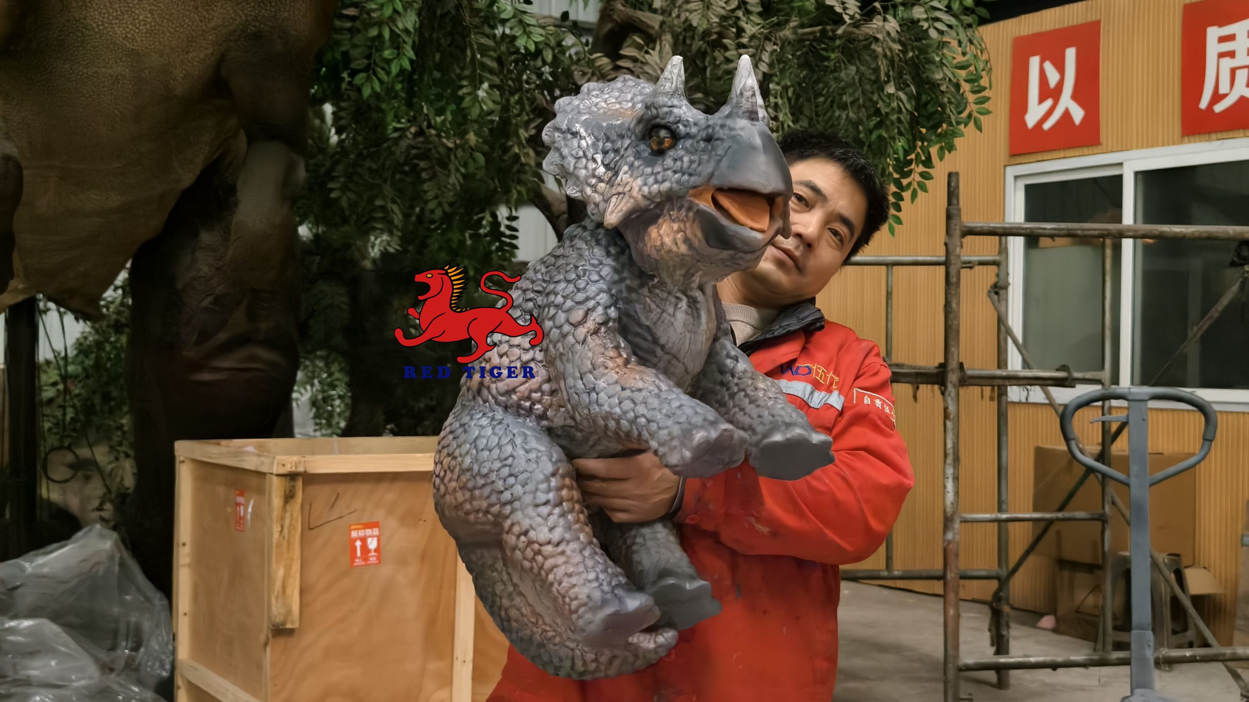 Adorable Triceratop Dinosaur Hand Puppet